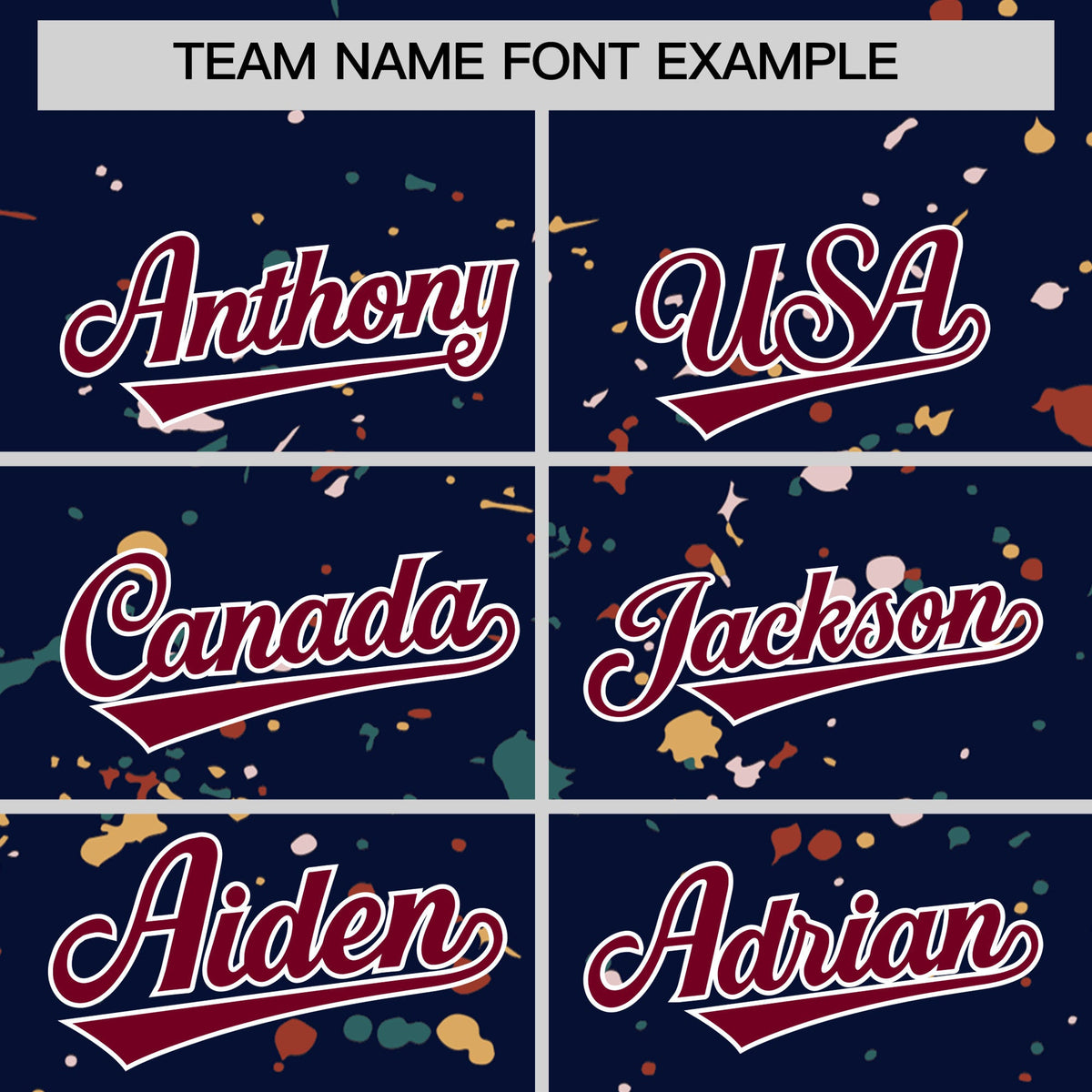 Custom Navy Crimson White Spray Painting Graffiti Pattern Personalization T-shirt| KXKSHOP