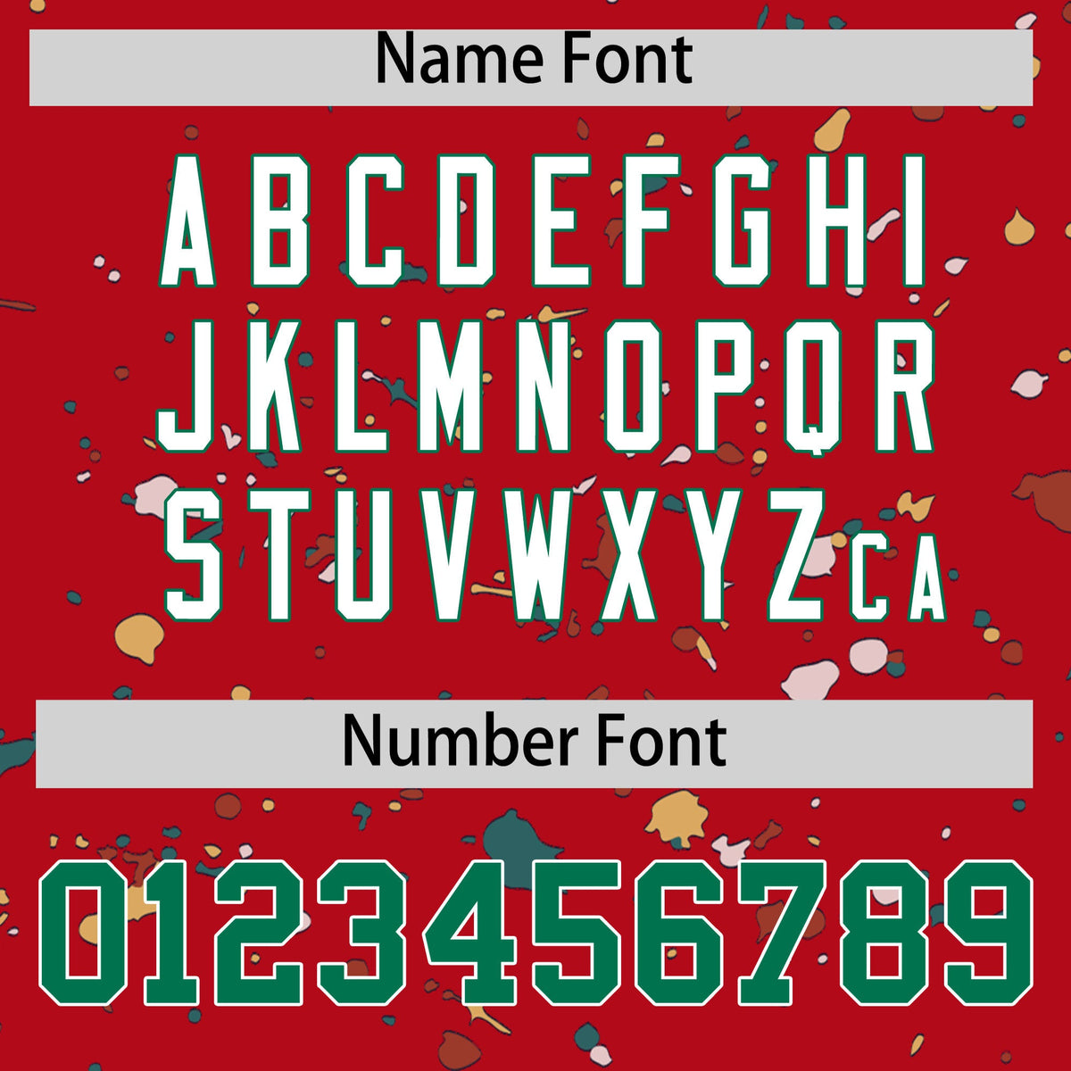 Custom Red Kelly Green White Spray Painting Graffiti Pattern Personalization T-shirt| KXKSHOP