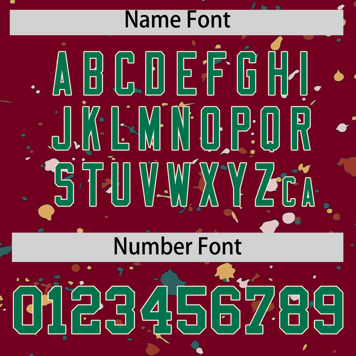 Custom Crimson Kelly Green Cream Spray Painting Graffiti Pattern Personalization T-shirt| KXKSHOP