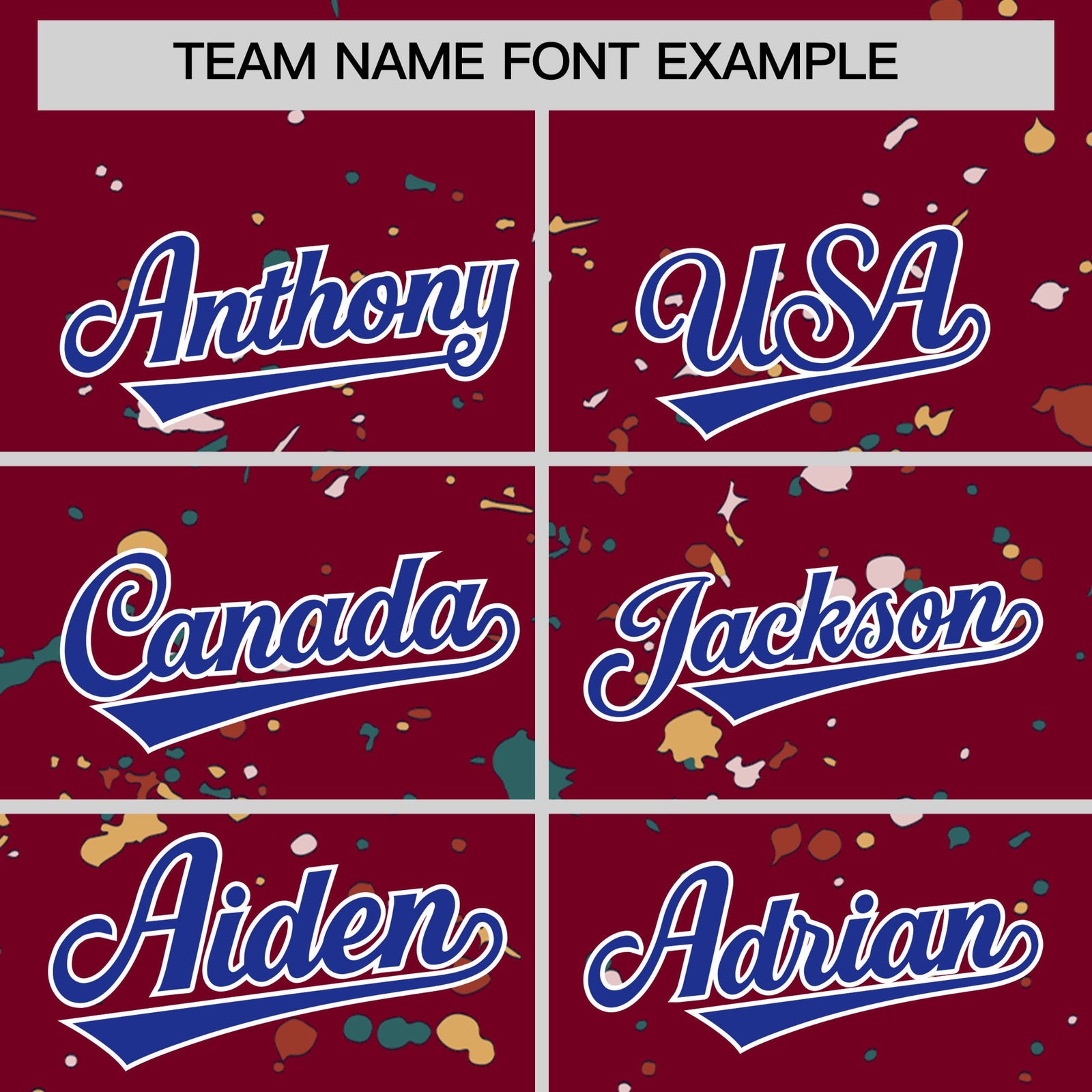 Custom Crimson Royal Blue White Spray Painting Graffiti Pattern Personalization T-shirt| KXKSHOP