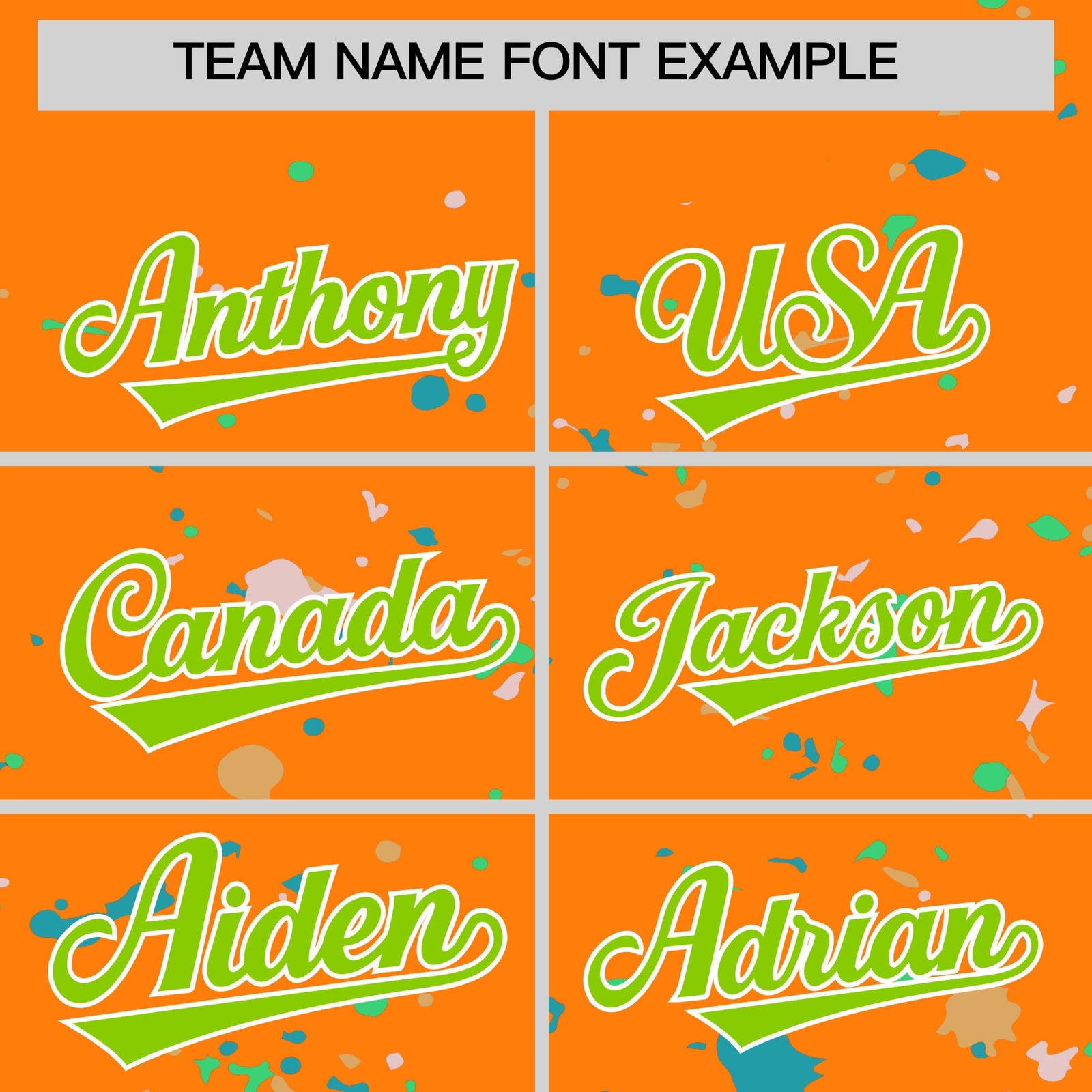 Custom Orange Neon Green White Spray Painting Graffiti Pattern Personalization T-shirt| KXKSHOP