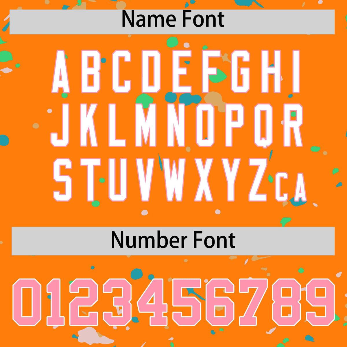 Custom Orange Light Pink White Spray Painting Graffiti Pattern Personalization T-shirt| KXKSHOP