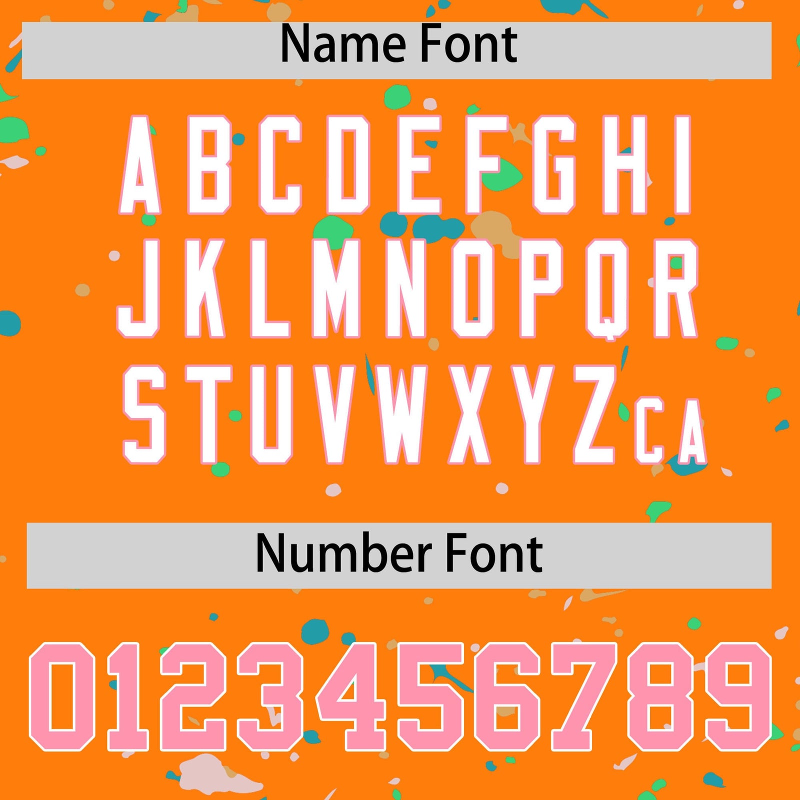 Custom Orange Light Pink White Spray Painting Graffiti Pattern Personalization T-shirt| KXKSHOP