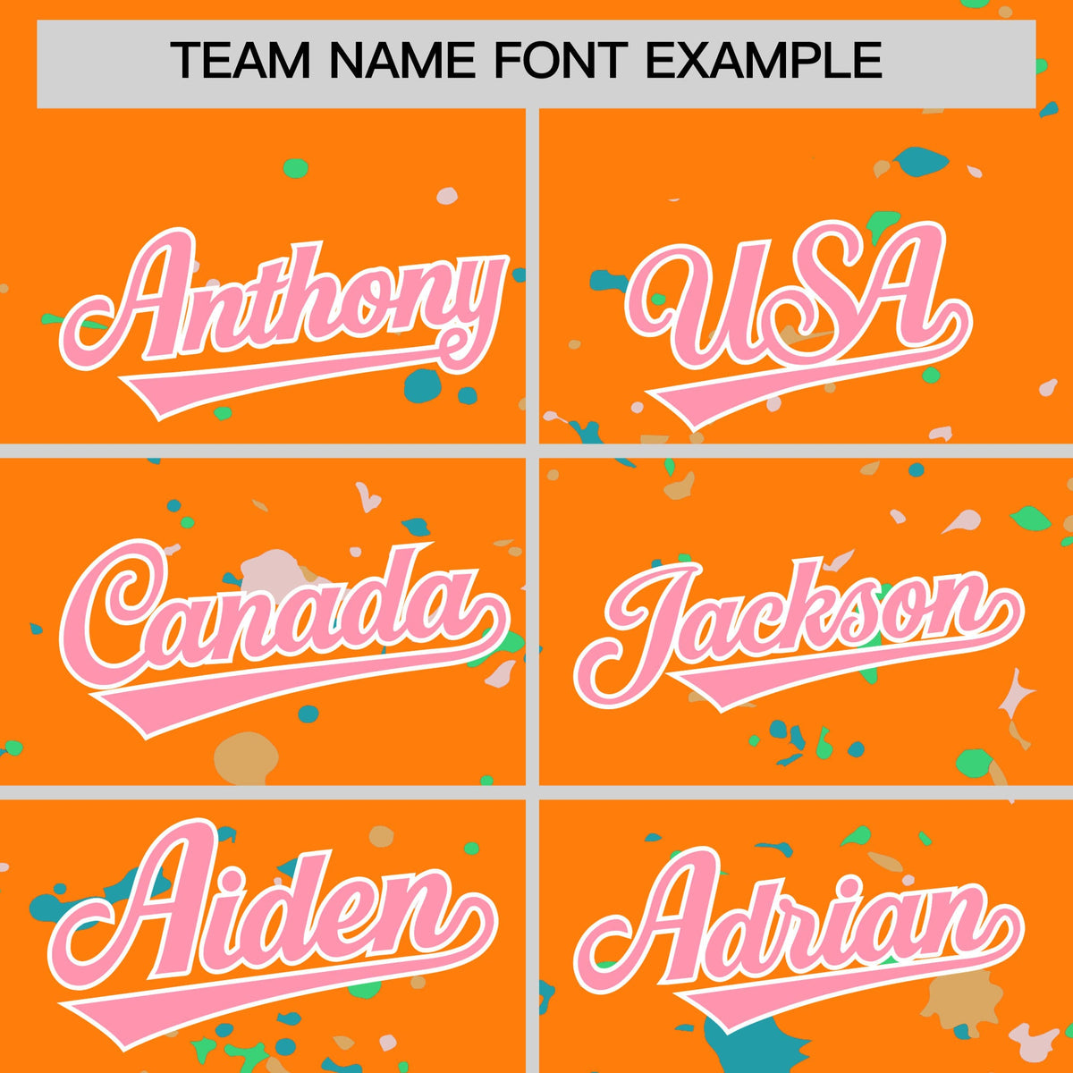 Custom Orange Light Pink White Spray Painting Graffiti Pattern Personalization T-shirt| KXKSHOP