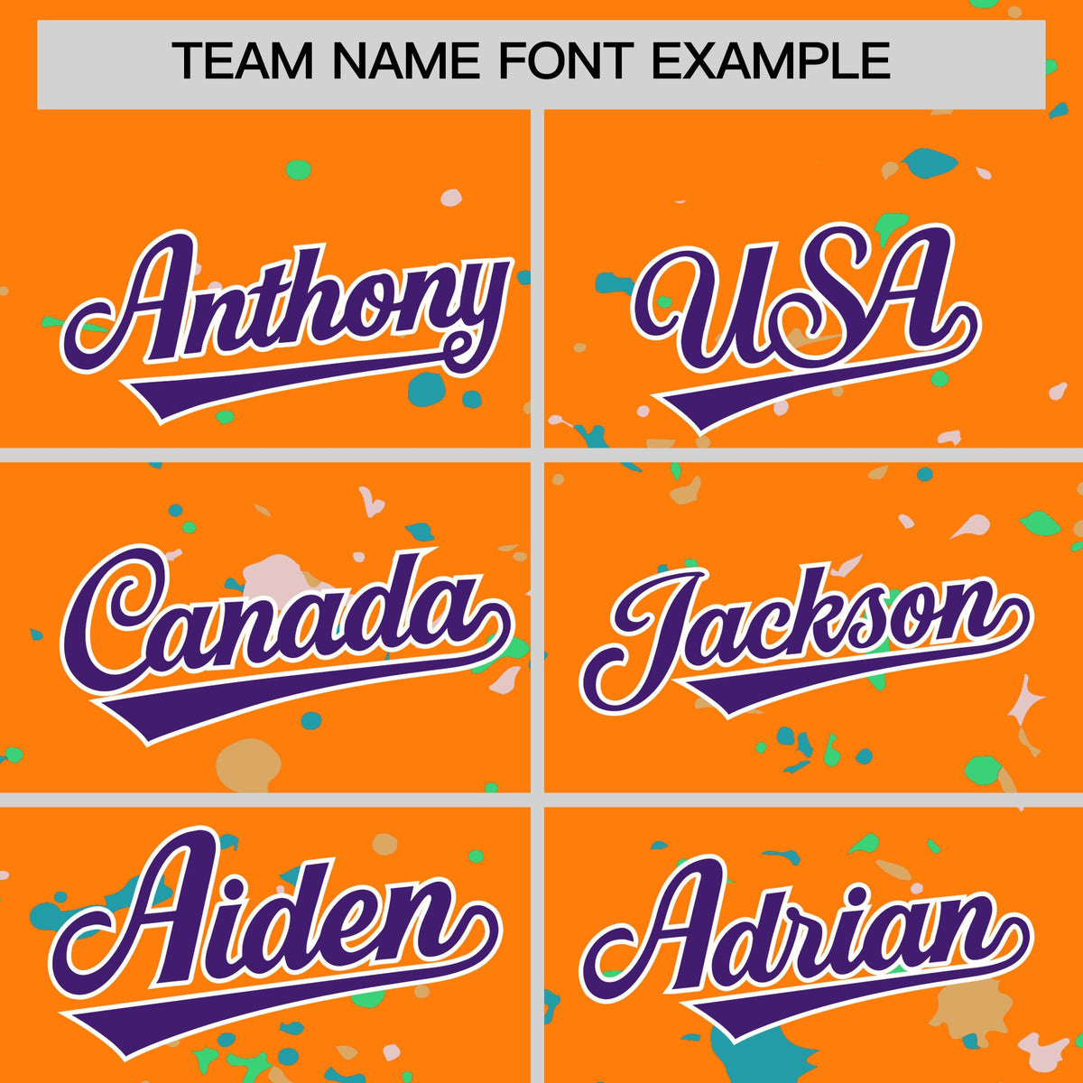 Custom Orange Purple White Spray Painting Graffiti Pattern Personalization T-shirt| KXKSHOP