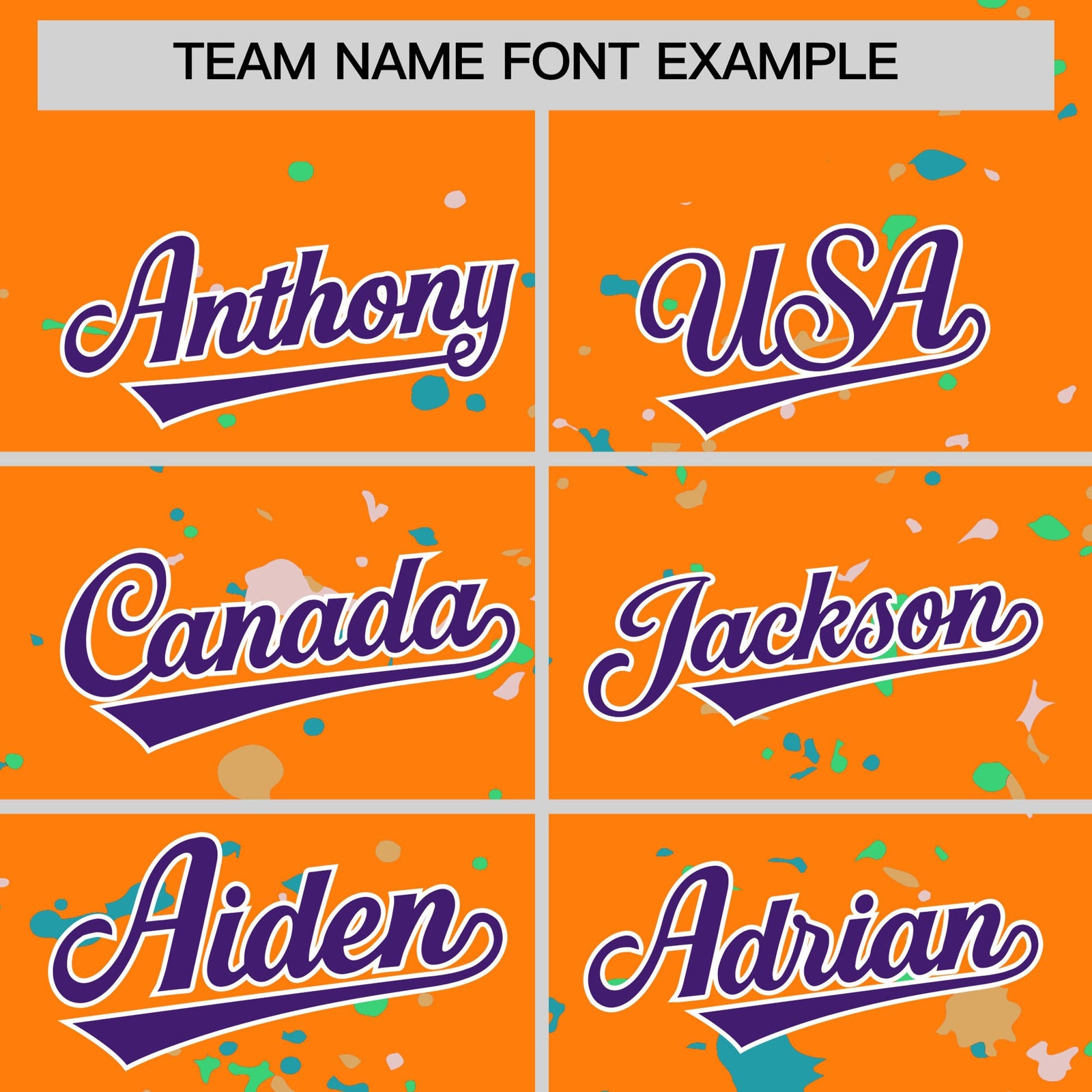 Custom Orange Purple White Spray Painting Graffiti Pattern Personalization T-shirt| KXKSHOP