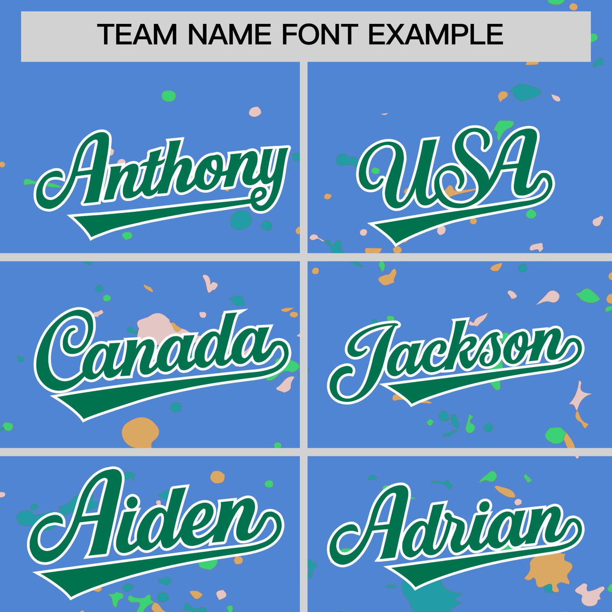 Custom Light Blue Kelly Green White Spray Painting Graffiti Pattern Personalization T-shirt| KXKSHOP