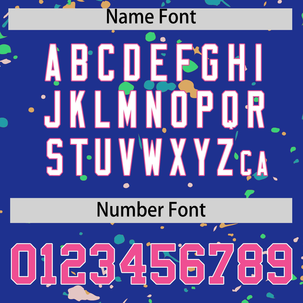 Custom Royal Blue Pink White Spray Painting Graffiti Pattern Personalization T-shirt| KXKSHOP