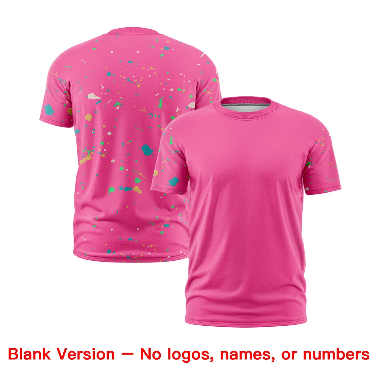 Custom Pink Powder Blue White Spray Painting Graffiti Pattern Personalization T-shirt| KXKSHOP