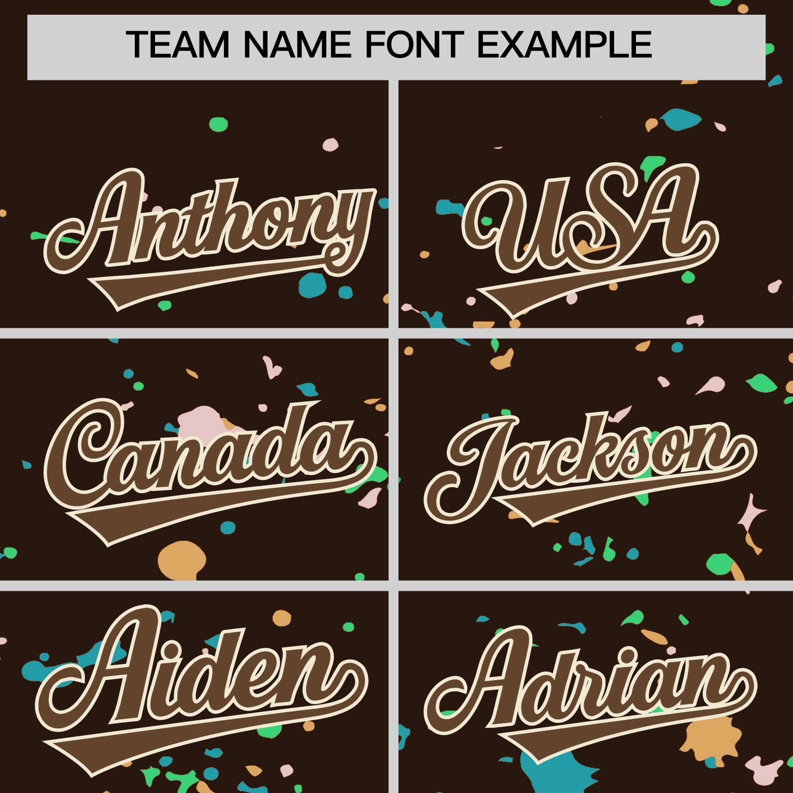 Custom Brown Light Brown Cream Spray Painting Graffiti Pattern Personalization T-shirt| KXKSHOP