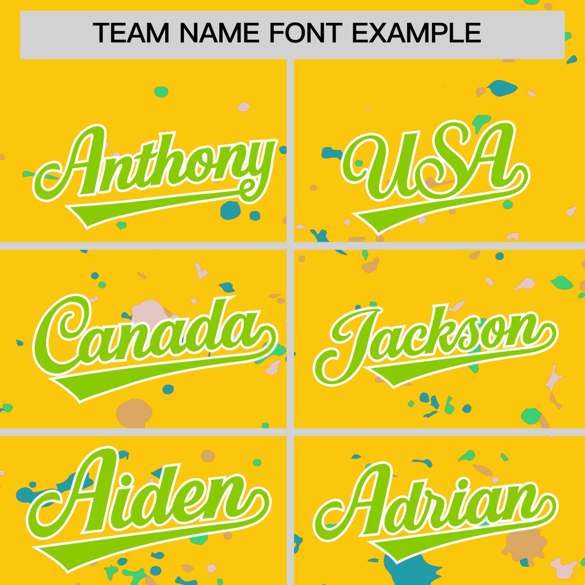 Custom Gold Neon Green White Spray Painting Graffiti Pattern Personalization T-shirt| KXKSHOP