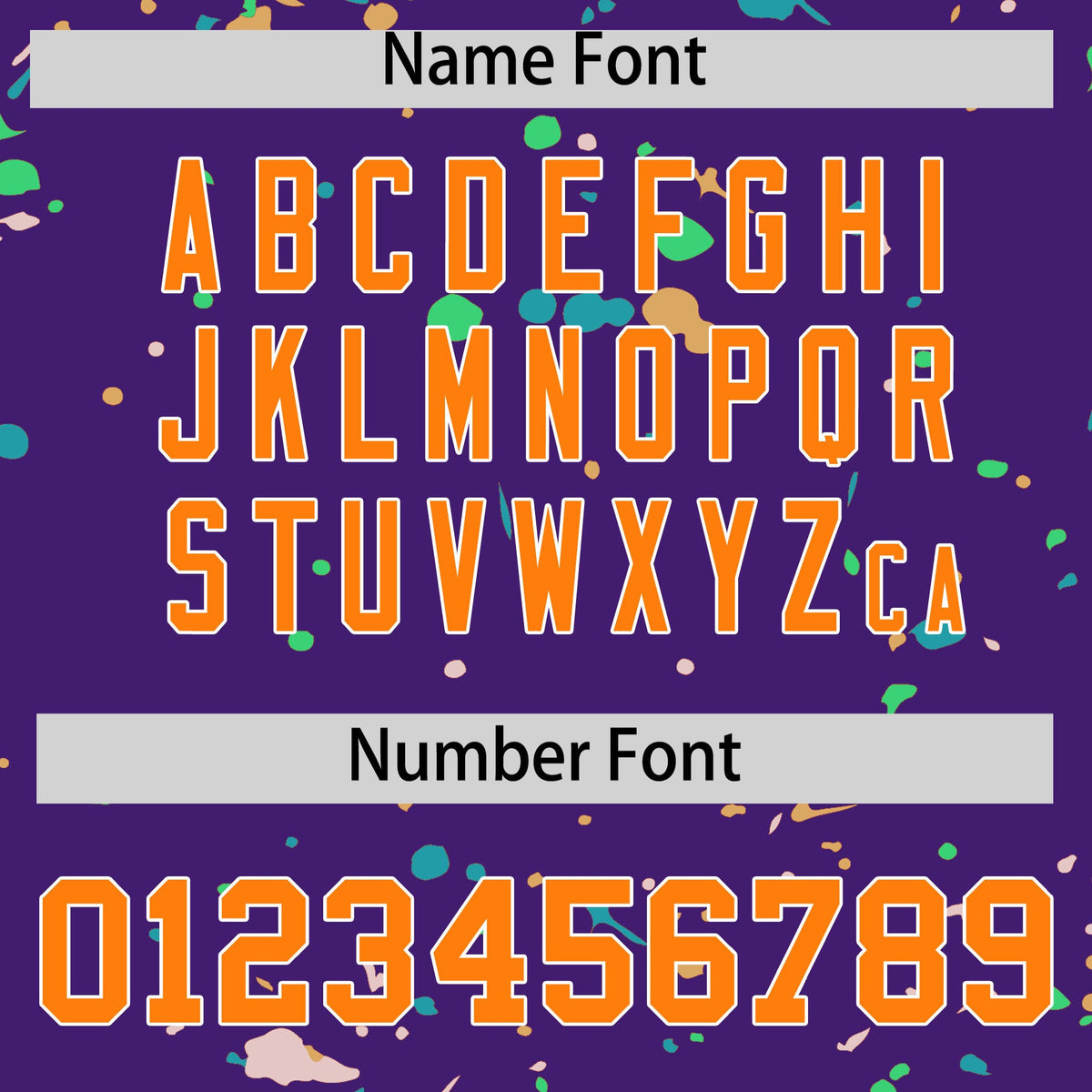 Custom Purple Orange White Spray Painting Graffiti Pattern Personalization T-shirt| KXKSHOP