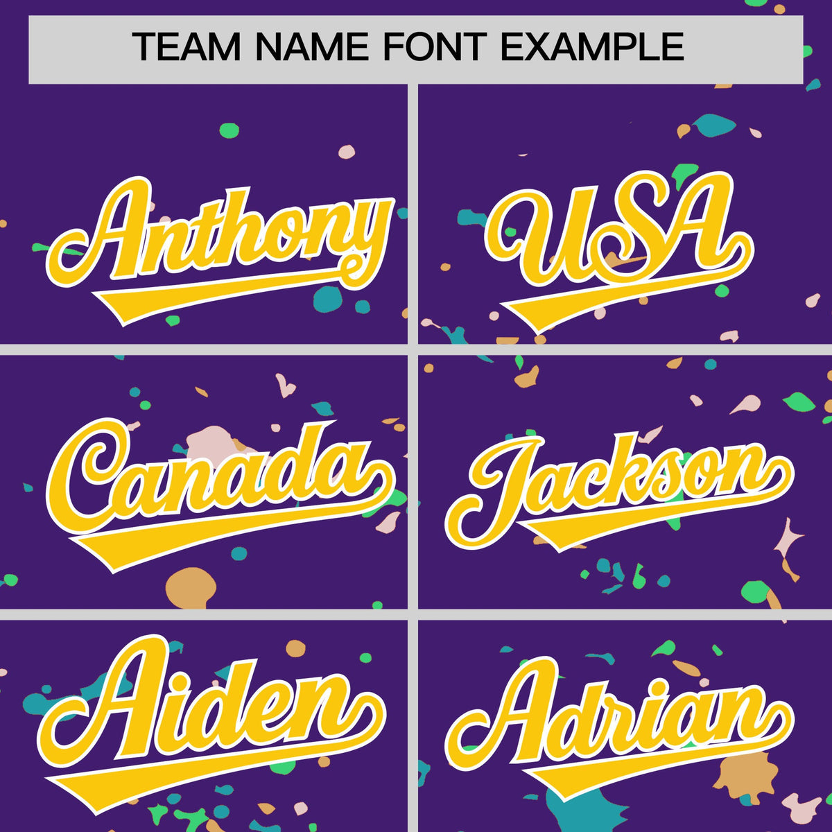 Custom Purple Gold White Spray Painting Graffiti Pattern Personalization T-shirt| KXKSHOP