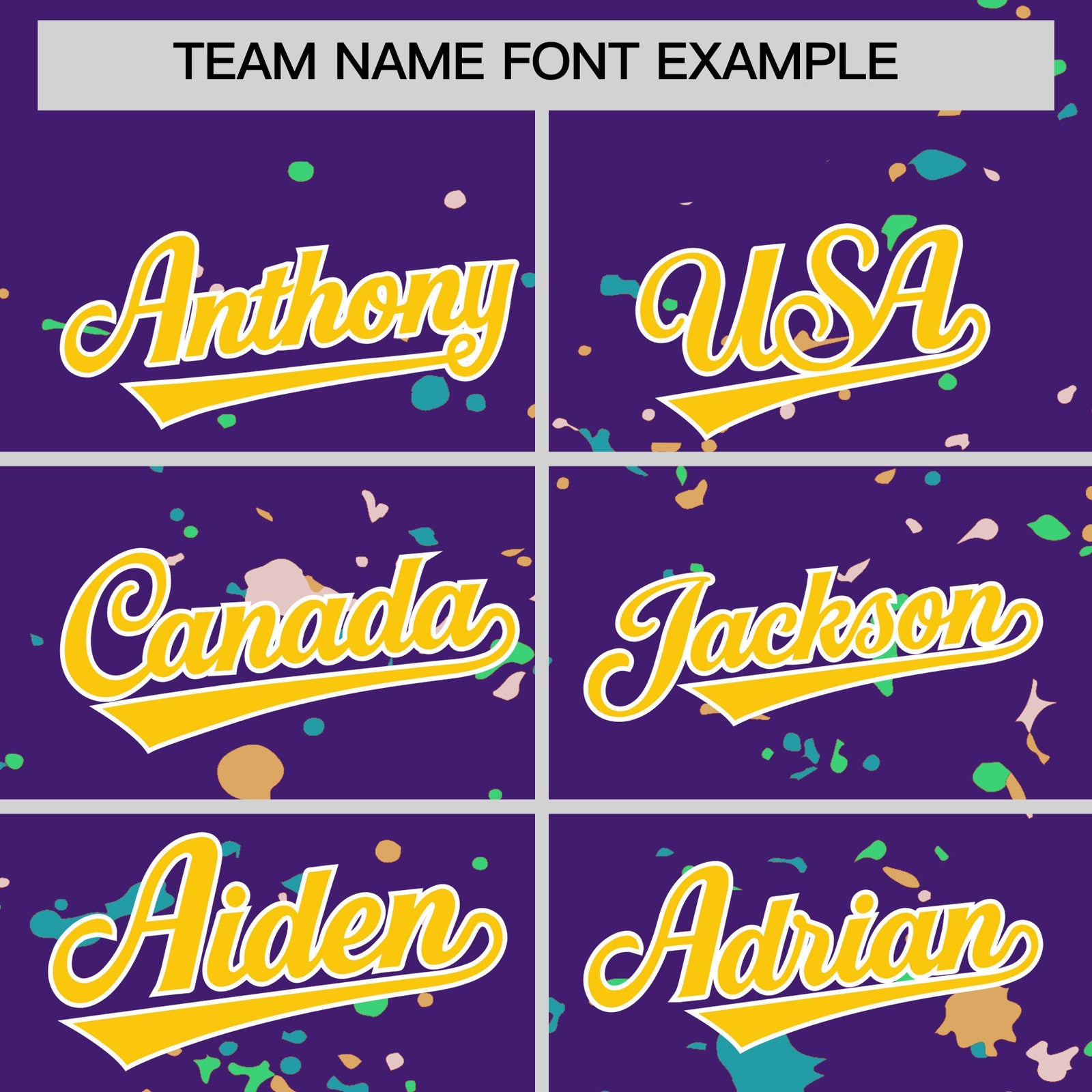 Custom Purple Gold White Spray Painting Graffiti Pattern Personalization T-shirt| KXKSHOP