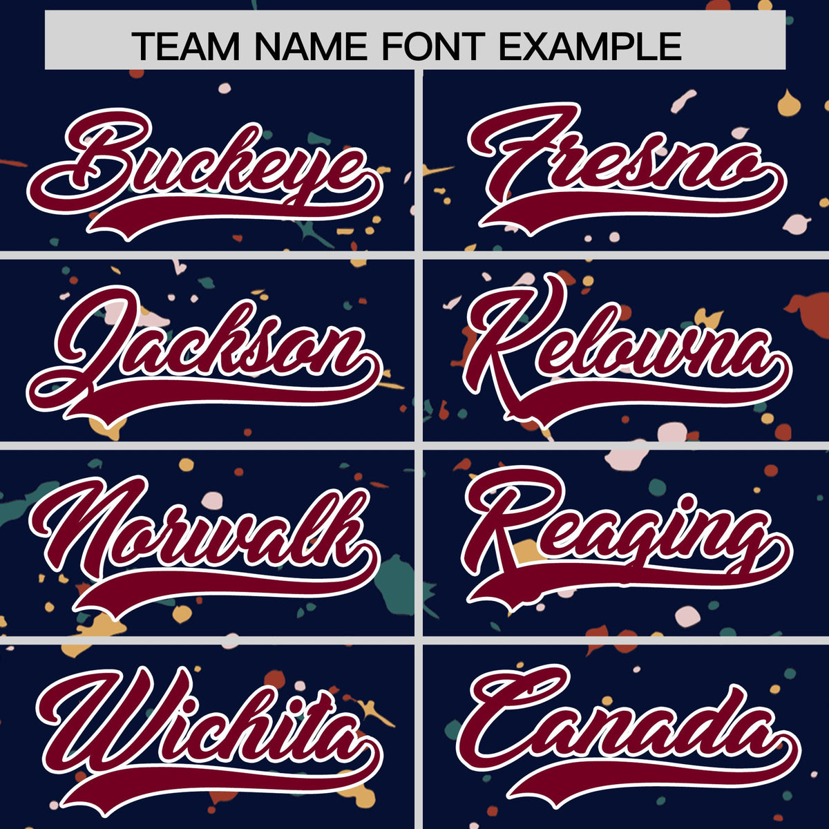 Custom Navy Crimson White Spray Painting Graffiti Pattern Personalization T-shirt| KXKSHOP