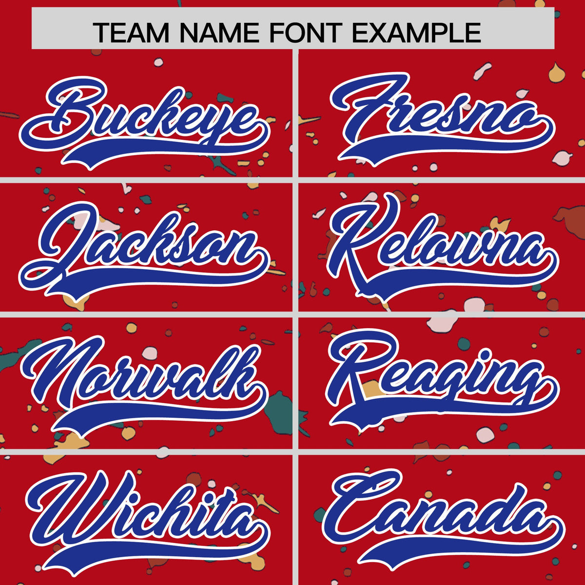 Custom Red Royal Blue White Spray Painting Graffiti Pattern Personalization T-shirt| KXKSHOP