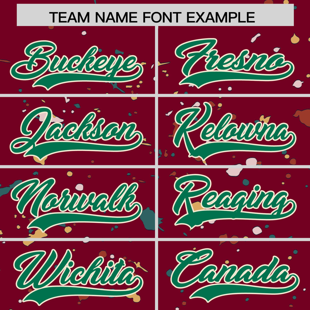 Custom Crimson Kelly Green Cream Spray Painting Graffiti Pattern Personalization T-shirt| KXKSHOP