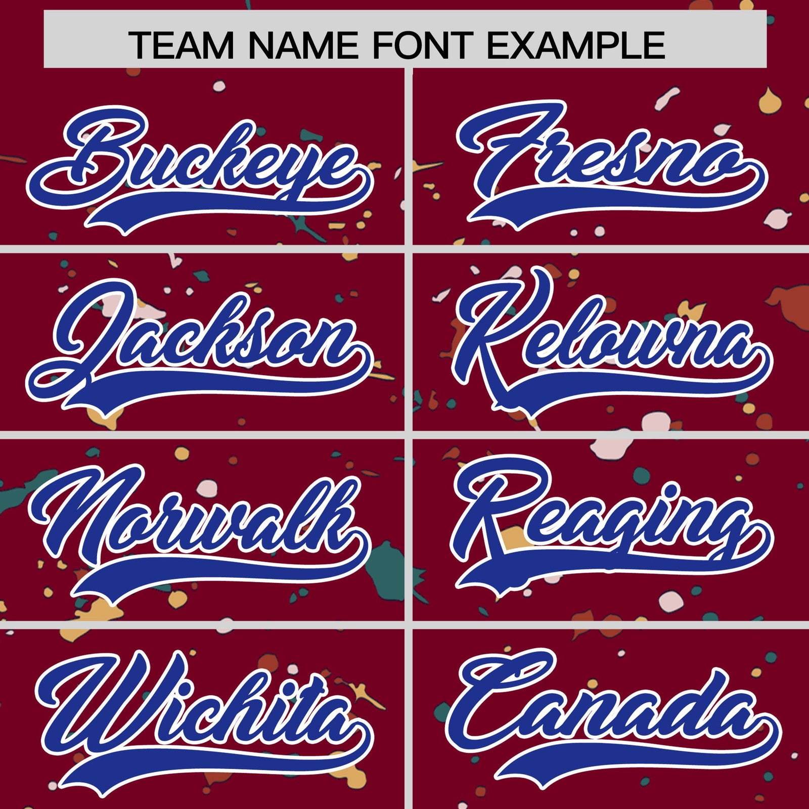 Custom Crimson Royal Blue White Spray Painting Graffiti Pattern Personalization T-shirt| KXKSHOP