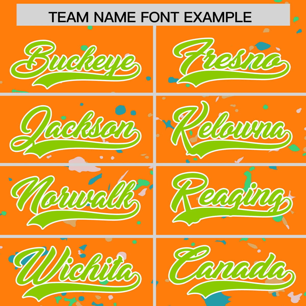 Custom Orange Neon Green White Spray Painting Graffiti Pattern Personalization T-shirt| KXKSHOP