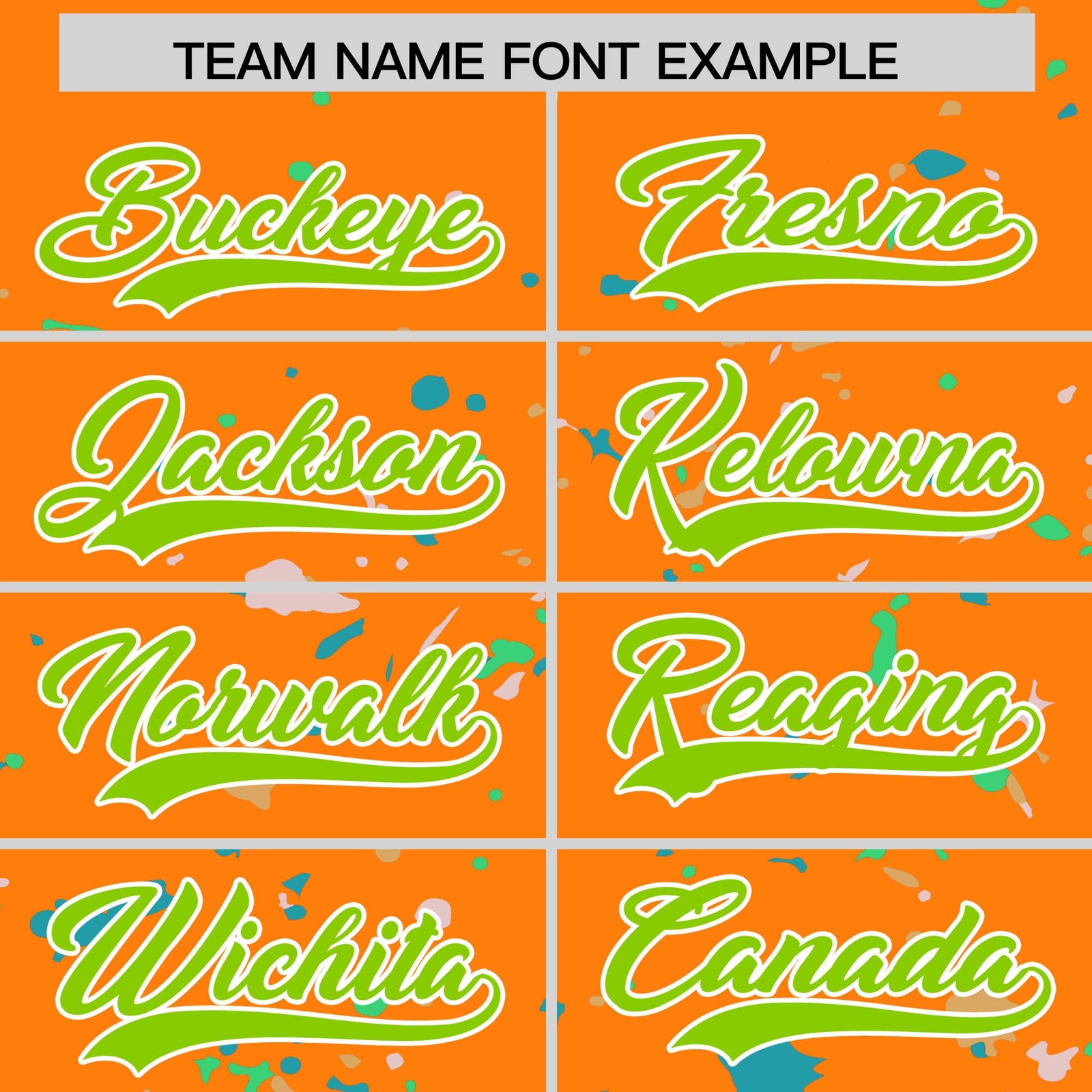 Custom Orange Neon Green White Spray Painting Graffiti Pattern Personalization T-shirt| KXKSHOP