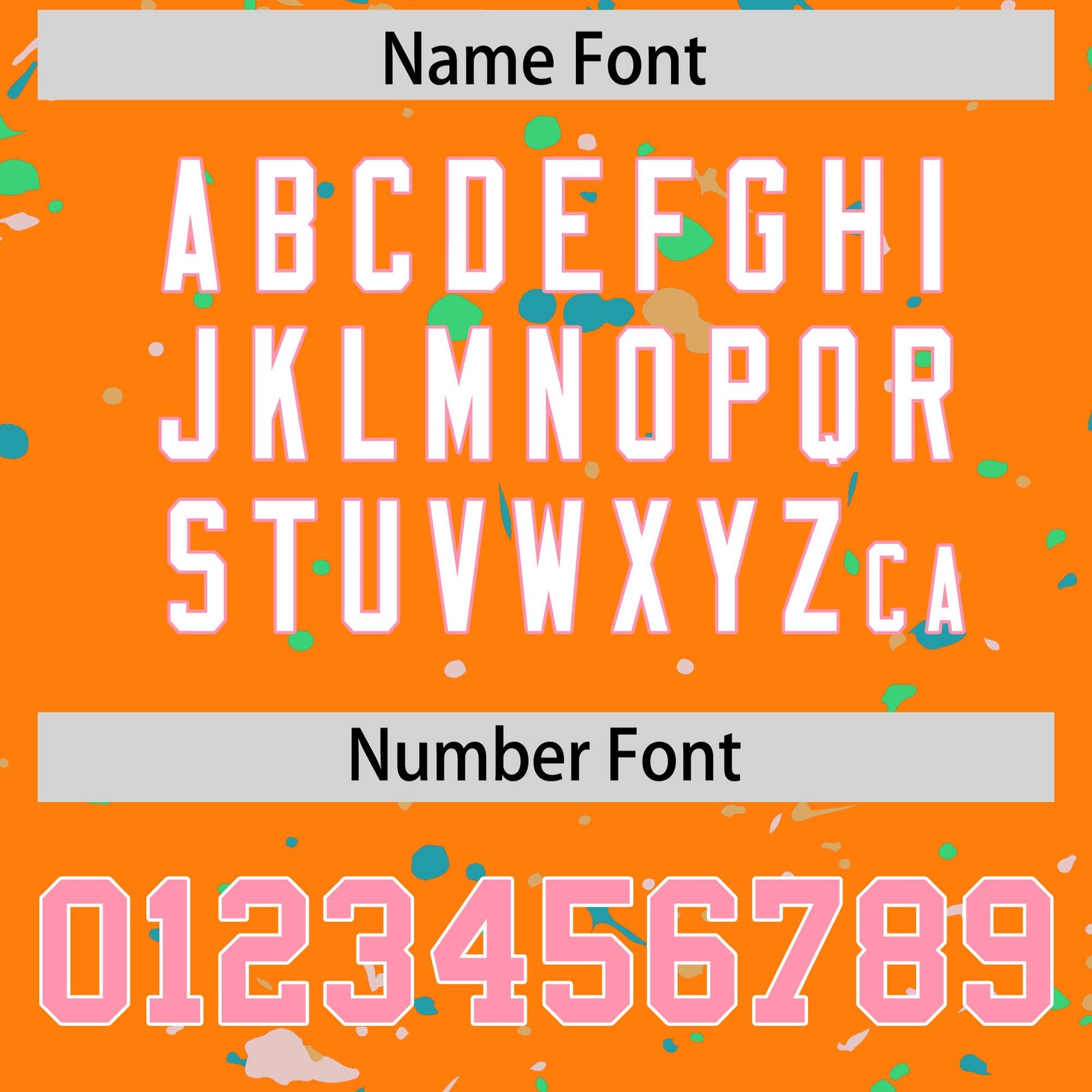 Custom Orange Light Pink White Spray Painting Graffiti Pattern Personalization T-shirt| KXKSHOP