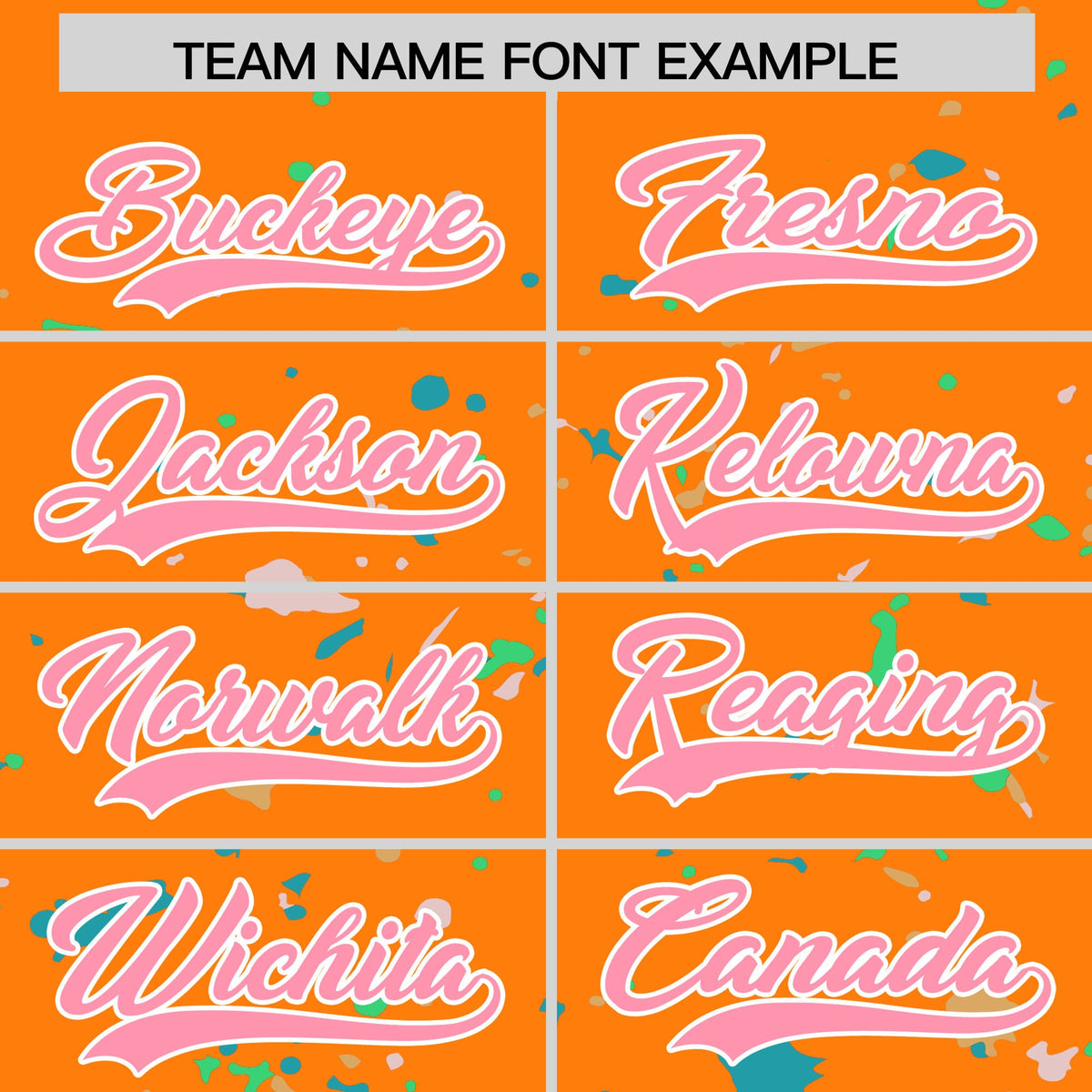 Custom Orange Light Pink White Spray Painting Graffiti Pattern Personalization T-shirt| KXKSHOP