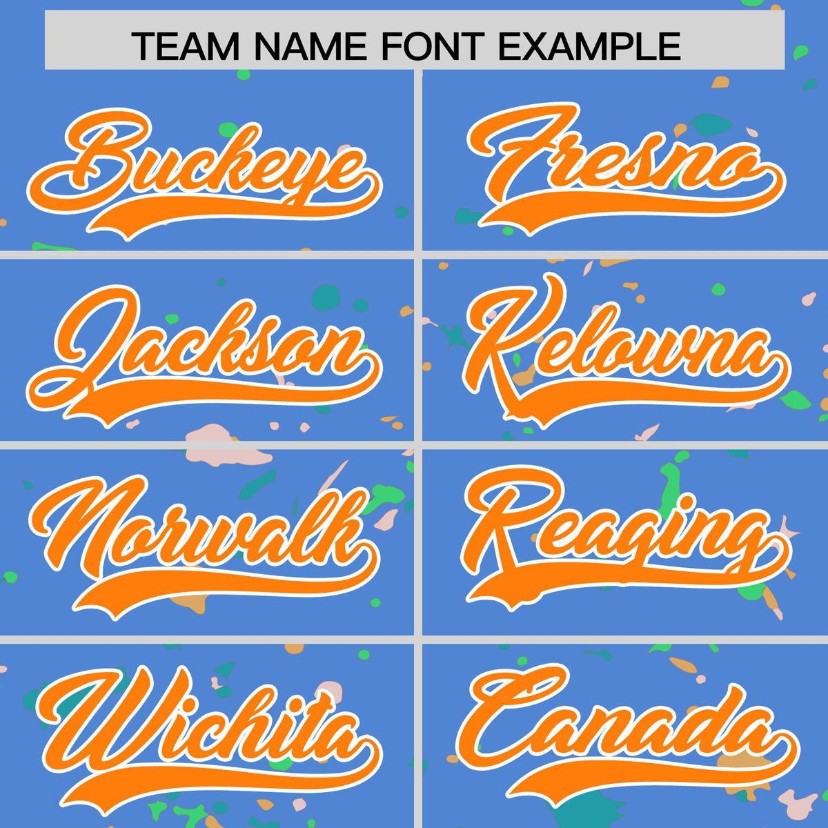 Custom Light Blue Orange White Spray Painting Graffiti Pattern Personalization T-shirt| KXKSHOP