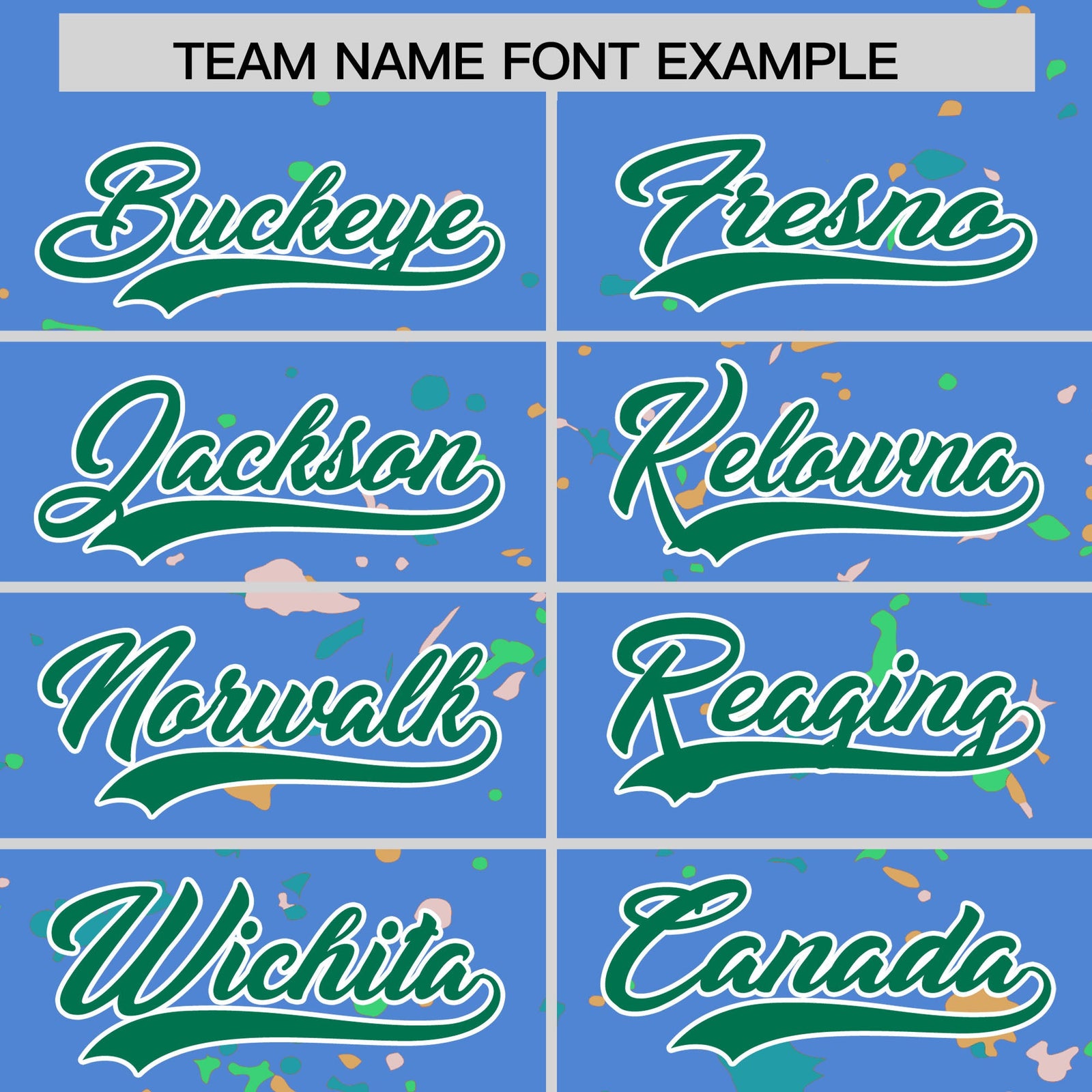 Custom Light Blue Kelly Green White Spray Painting Graffiti Pattern Personalization T-shirt| KXKSHOP