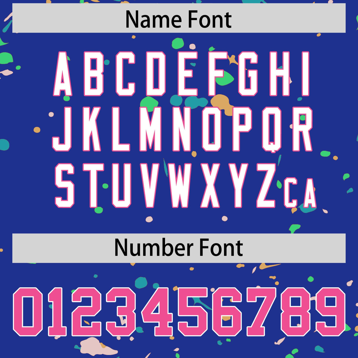 Custom Royal Blue Pink White Spray Painting Graffiti Pattern Personalization T-shirt| KXKSHOP