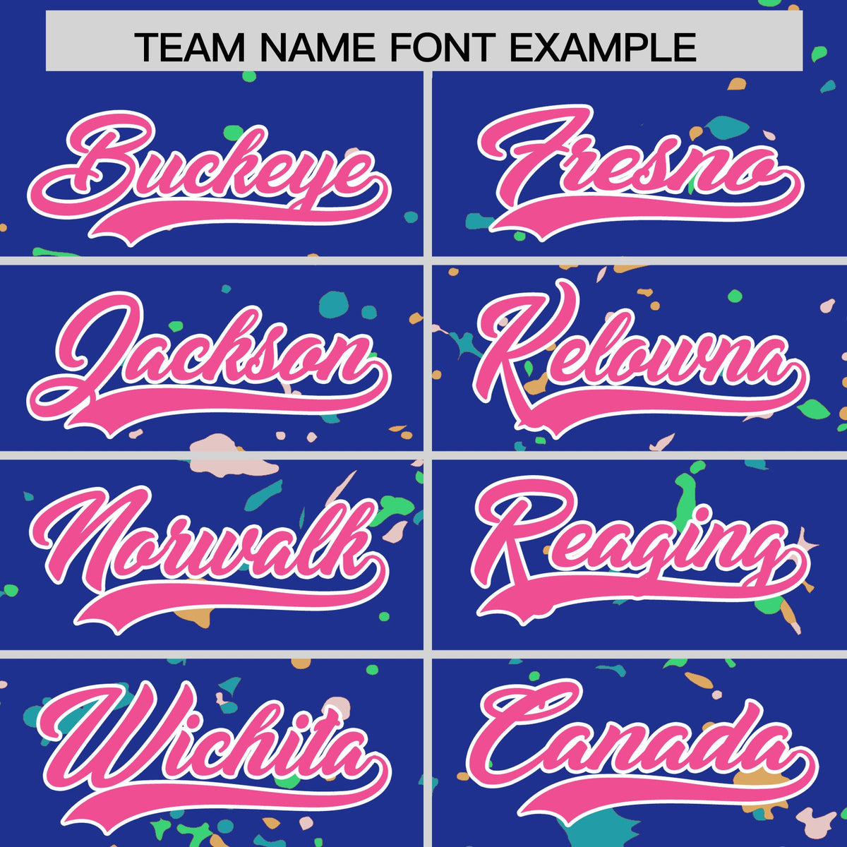 Custom Royal Blue Pink White Spray Painting Graffiti Pattern Personalization T-shirt| KXKSHOP