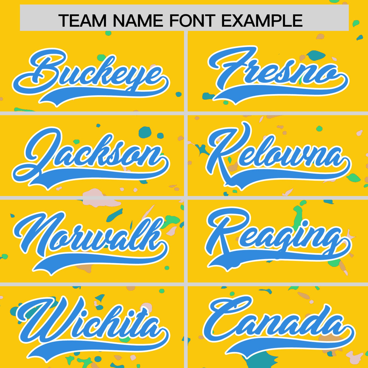 Custom Gold Powder Blue White Spray Painting Graffiti Pattern Personalization T-shirt| KXKSHOP