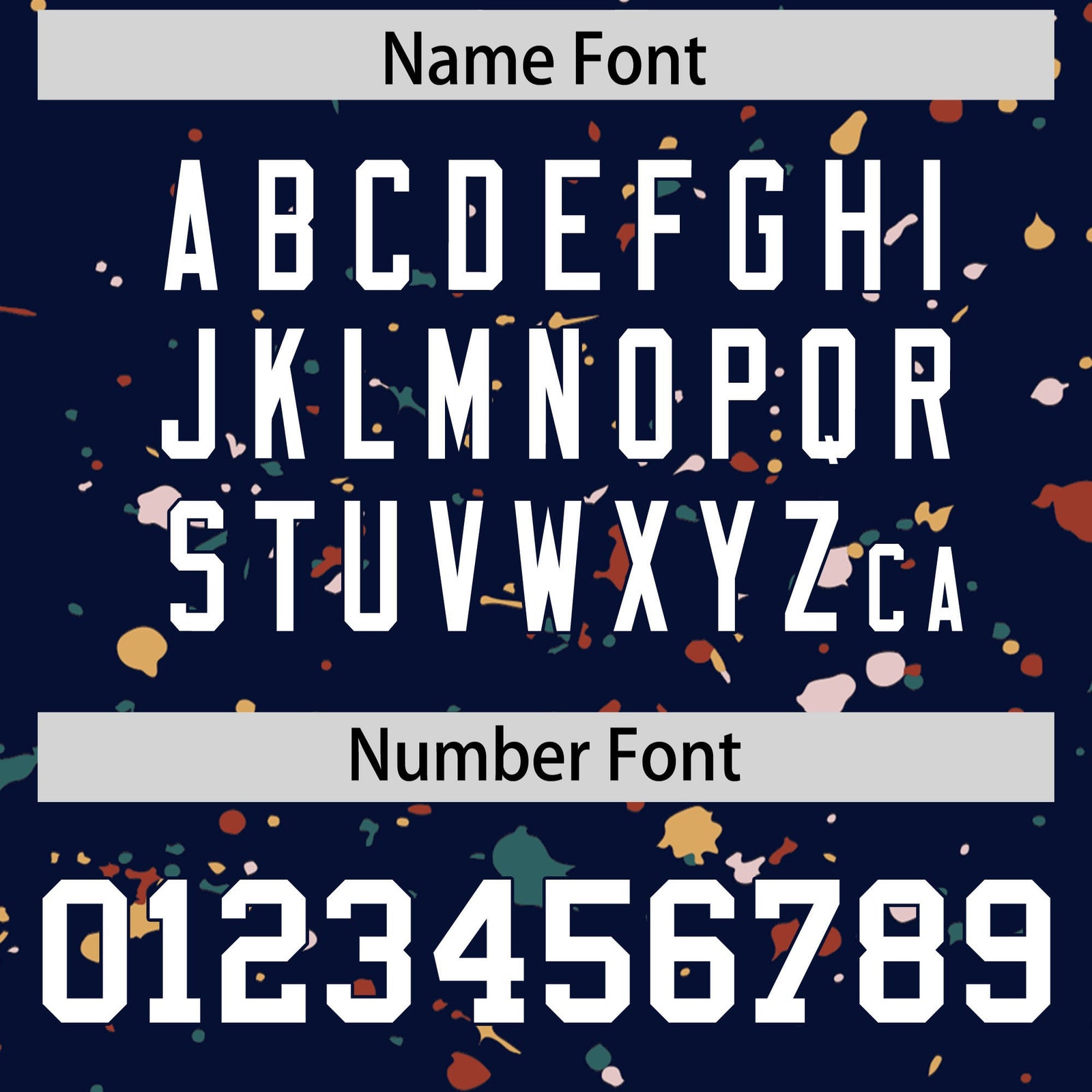 Custom Navy White Spray Painting Graffiti Pattern Personalization T-shirt| KXKSHOP