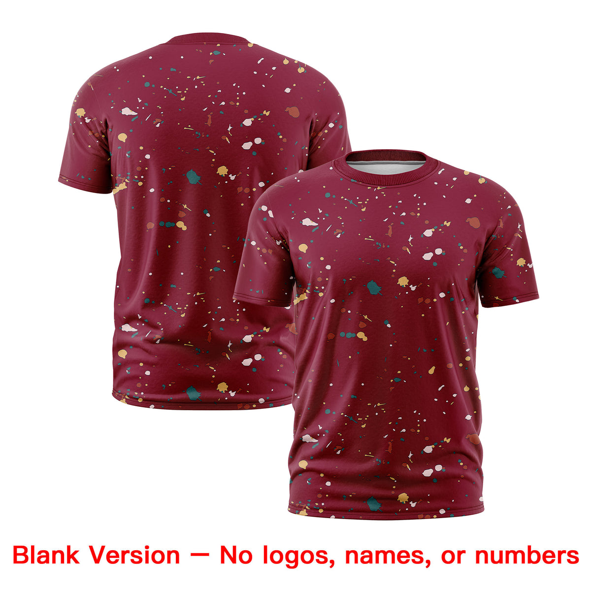 Custom Crimson Kelly Green Cream Spray Painting Graffiti Pattern Personalization T-shirt| KXKSHOP
