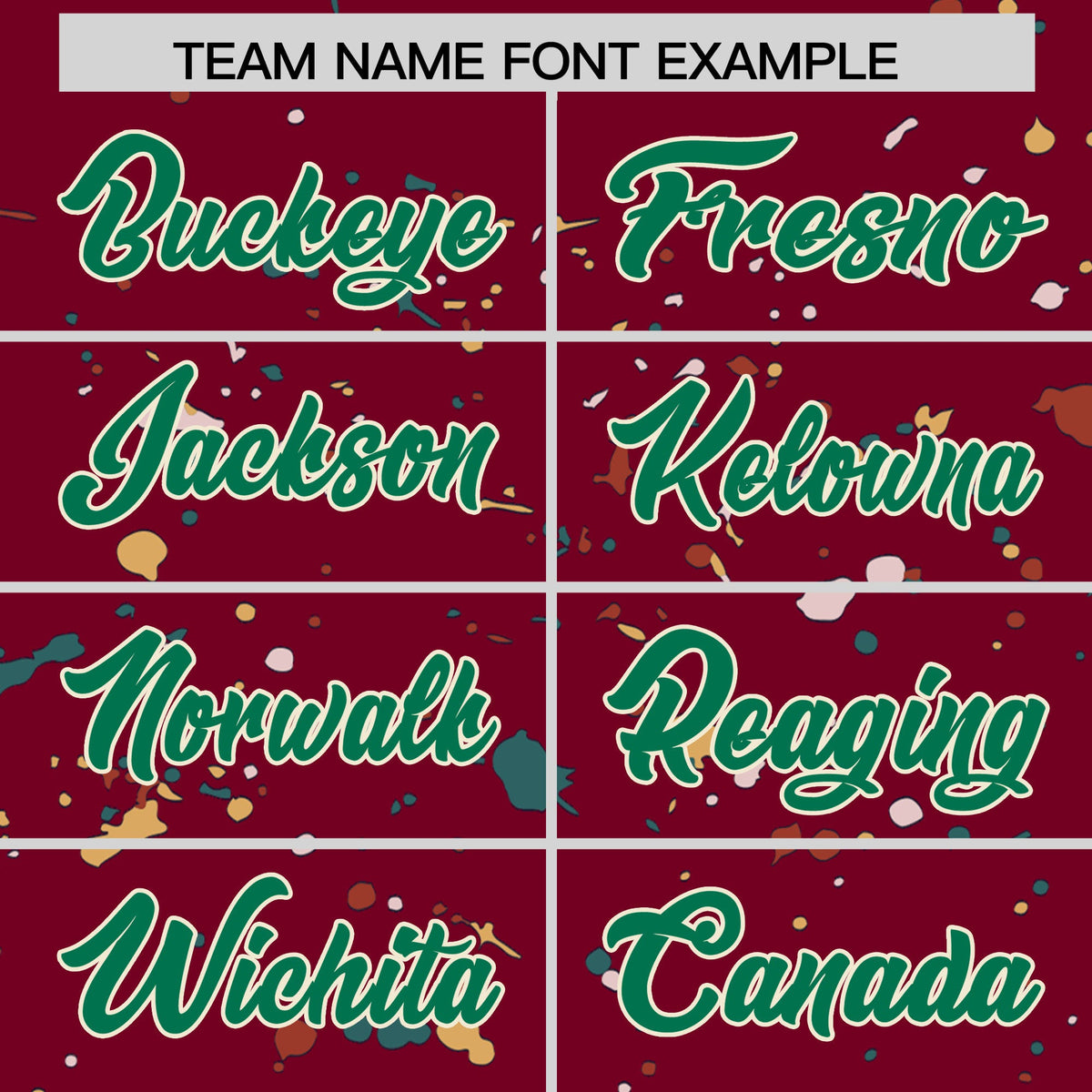 Custom Crimson Kelly Green Cream Spray Painting Graffiti Pattern Personalization T-shirt| KXKSHOP