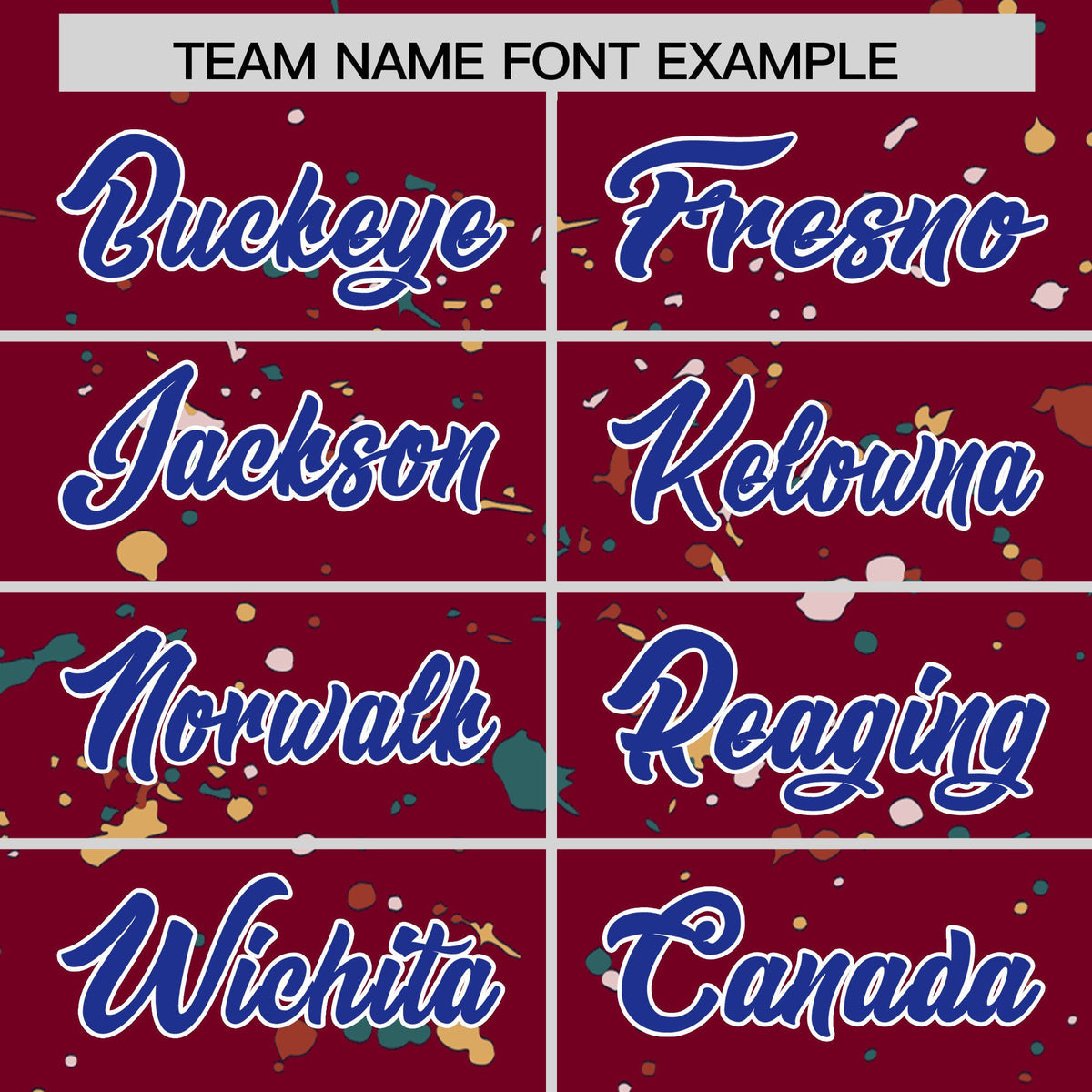 Custom Crimson Royal Blue White Spray Painting Graffiti Pattern Personalization T-shirt| KXKSHOP