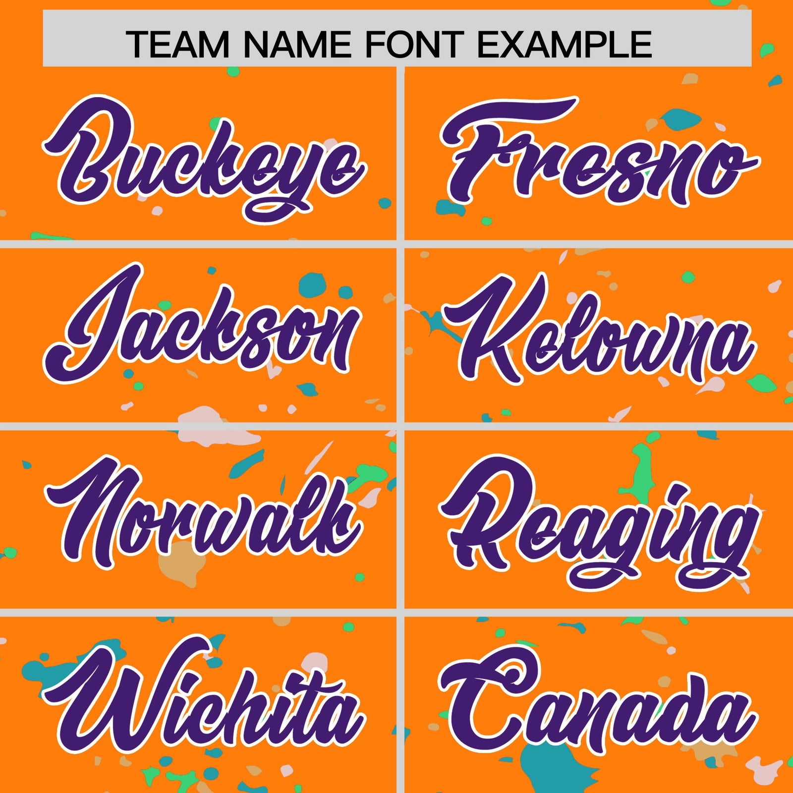 Custom Orange Purple White Spray Painting Graffiti Pattern Personalization T-shirt| KXKSHOP