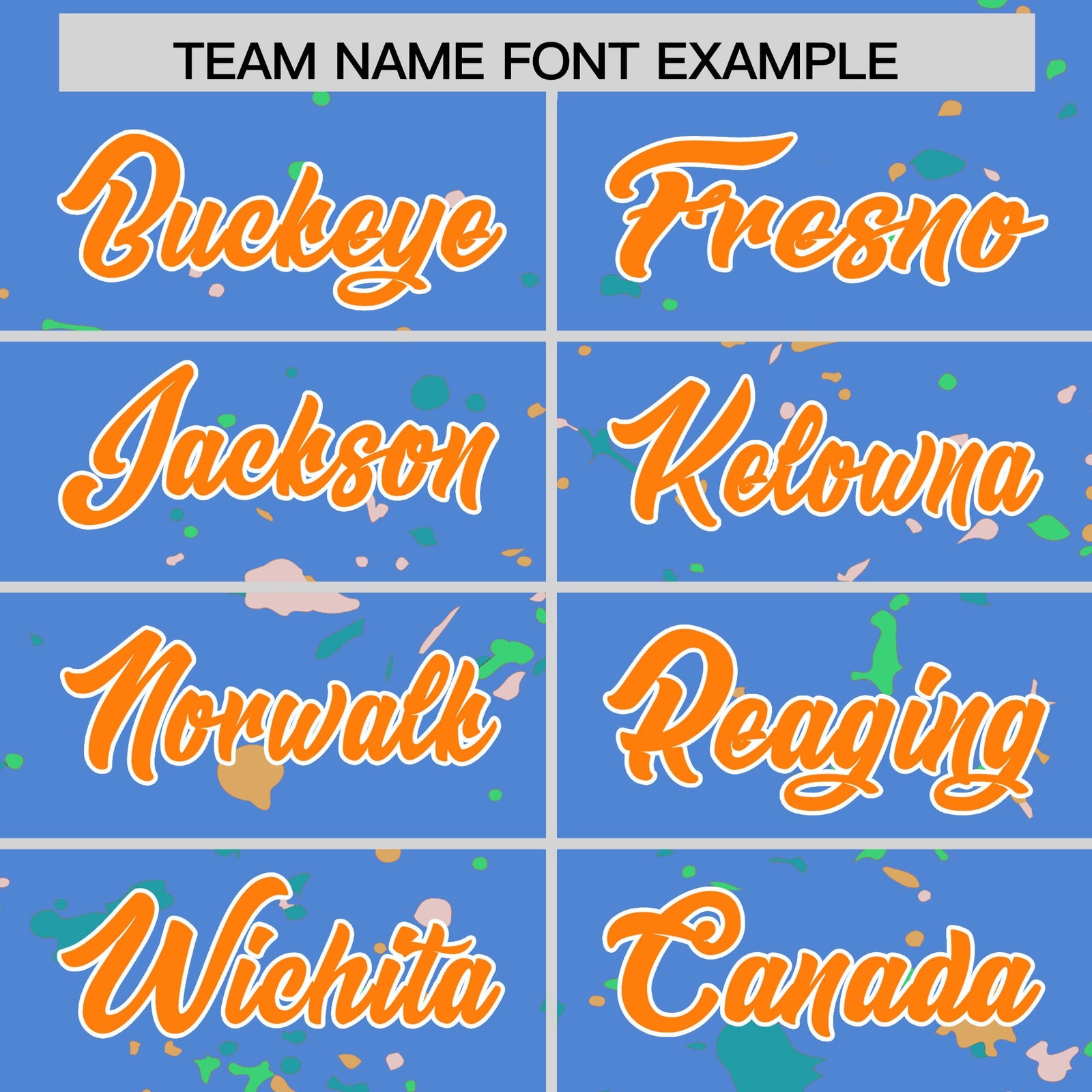 Custom Light Blue Orange White Spray Painting Graffiti Pattern Personalization T-shirt| KXKSHOP