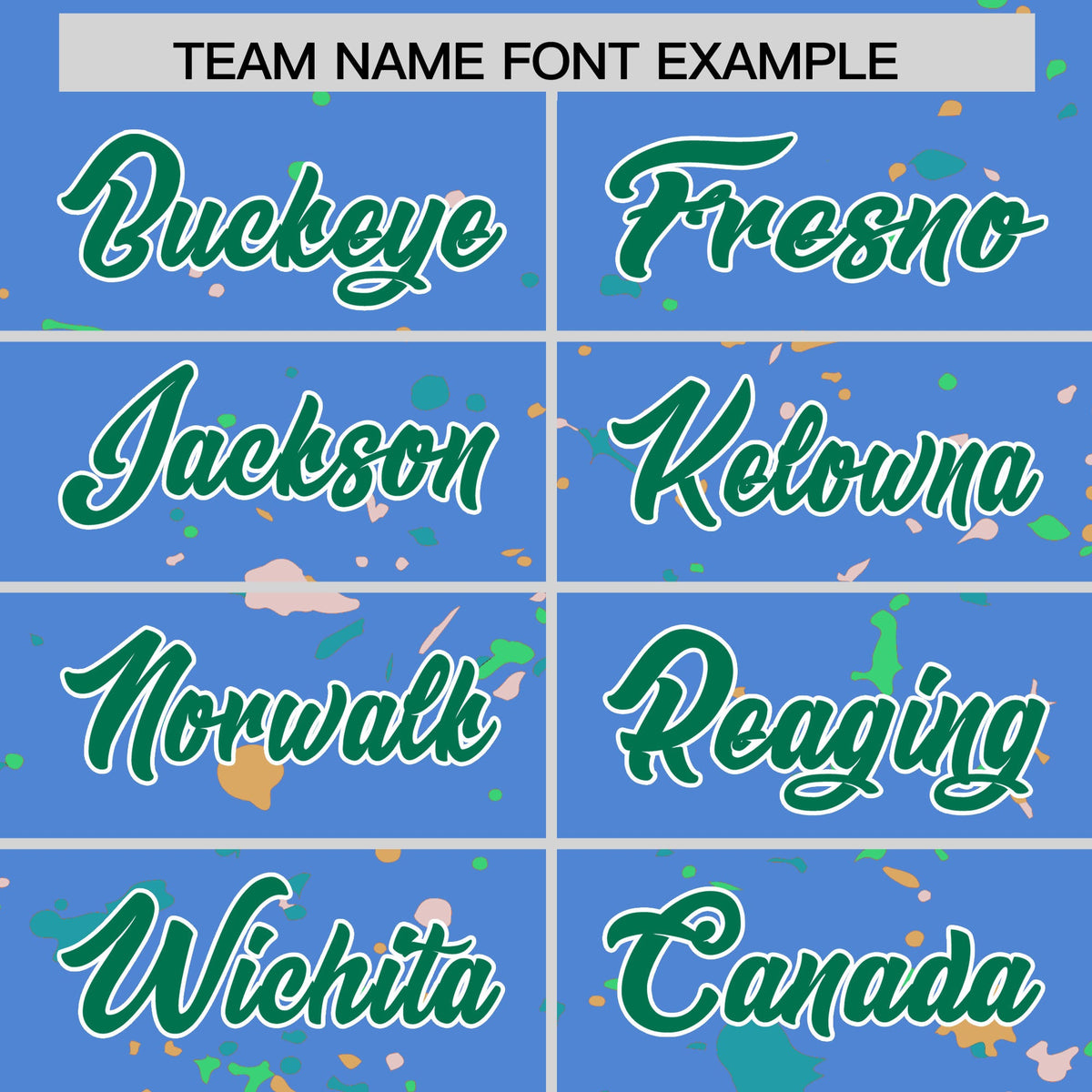 Custom Light Blue Kelly Green White Spray Painting Graffiti Pattern Personalization T-shirt| KXKSHOP