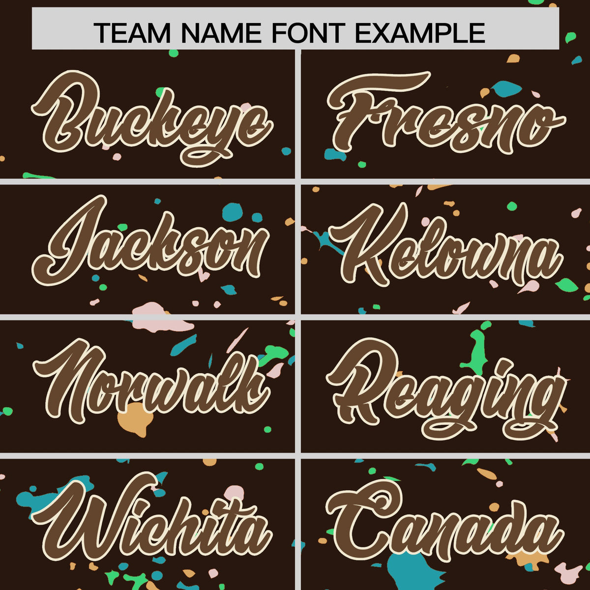 Custom Brown Light Brown Cream Spray Painting Graffiti Pattern Personalization T-shirt| KXKSHOP