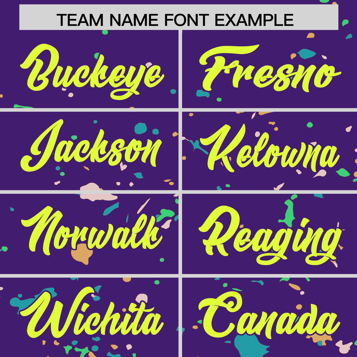 Custom Purple Fluorescent Green Spray Painting Graffiti Pattern Personalization T-shirt| KXKSHOP