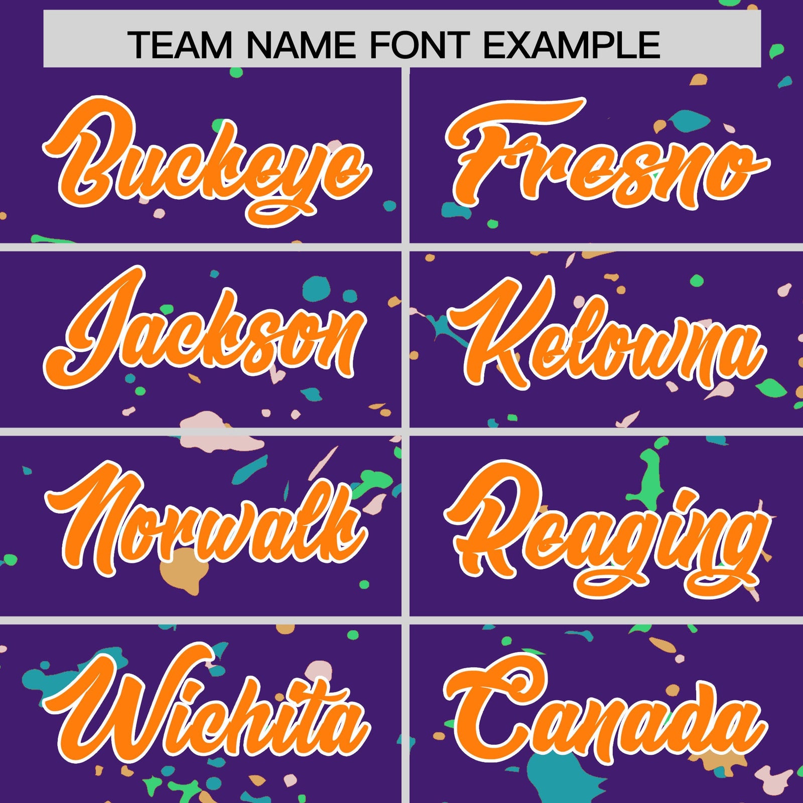 Custom Purple Orange White Spray Painting Graffiti Pattern Personalization T-shirt| KXKSHOP