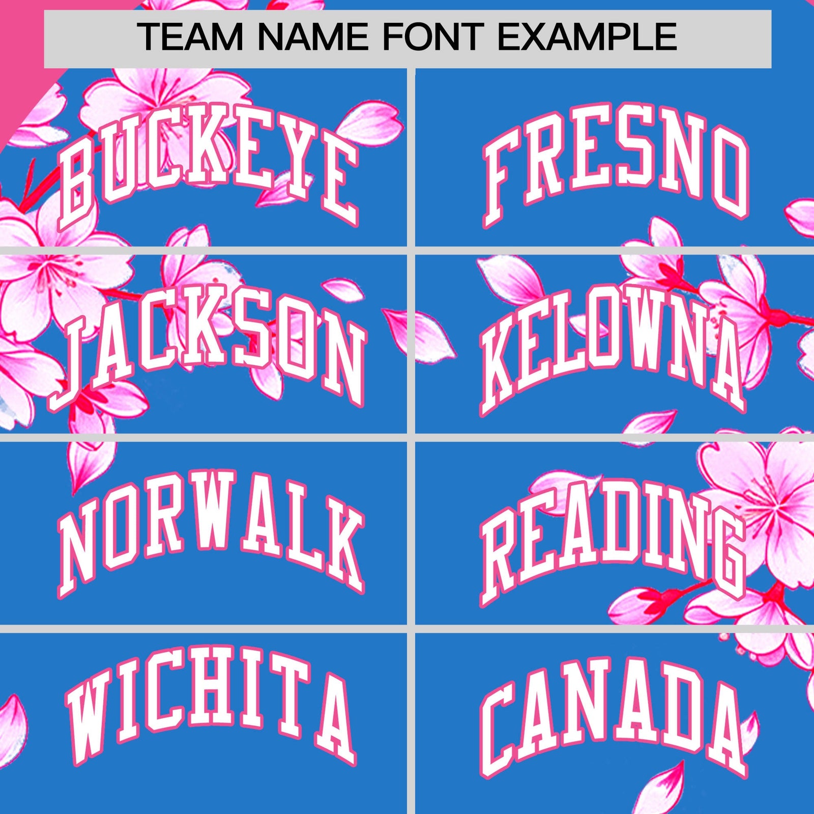 Custom Light Blue Pink White Cherry Blossoms Personalization Stretch Fabric T-shirt| KXKSHOP