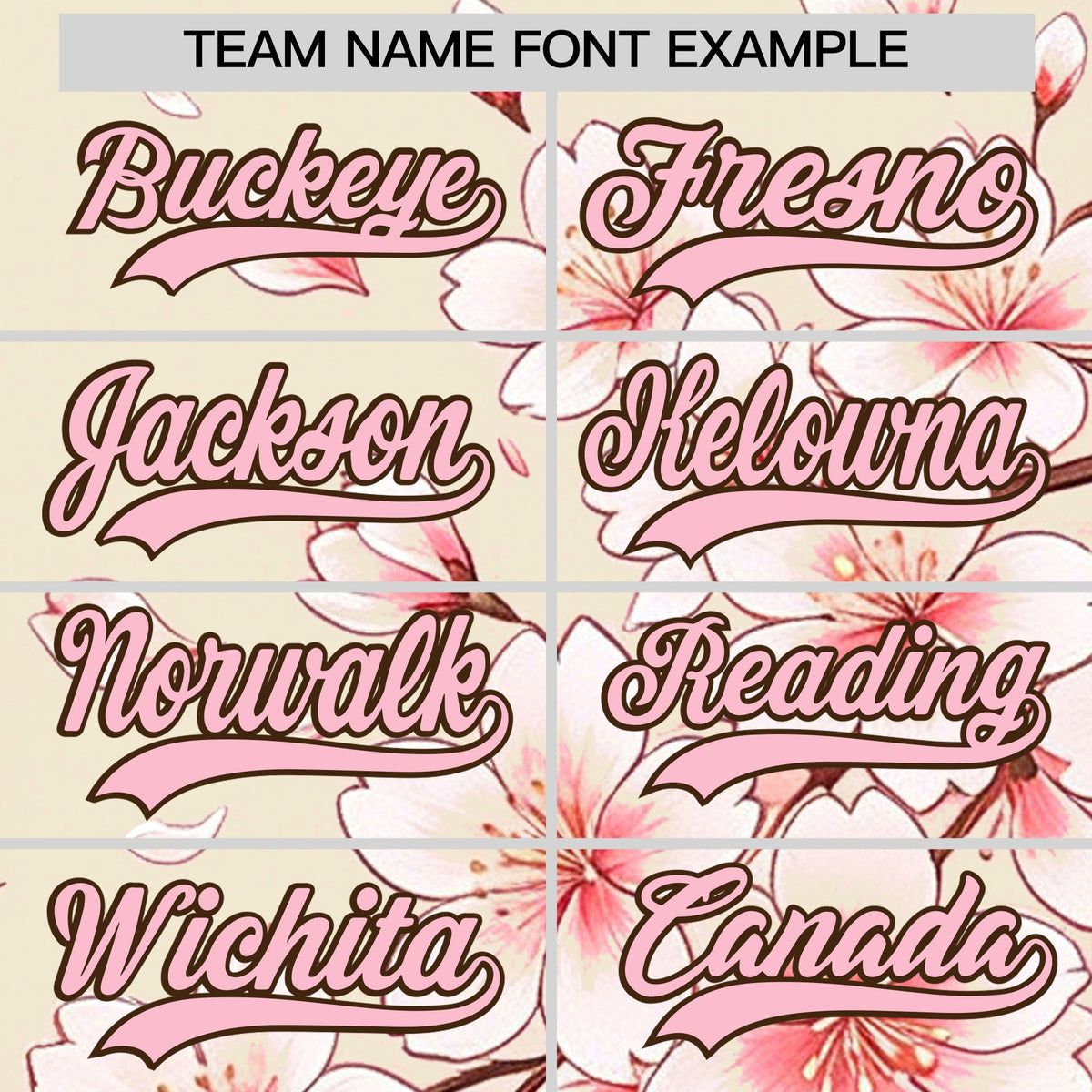 Custom Light Khaki Light Pink Light Brown Cherry Blossoms Personalization Moisture-Wicking T-shirt| KXKSHOP