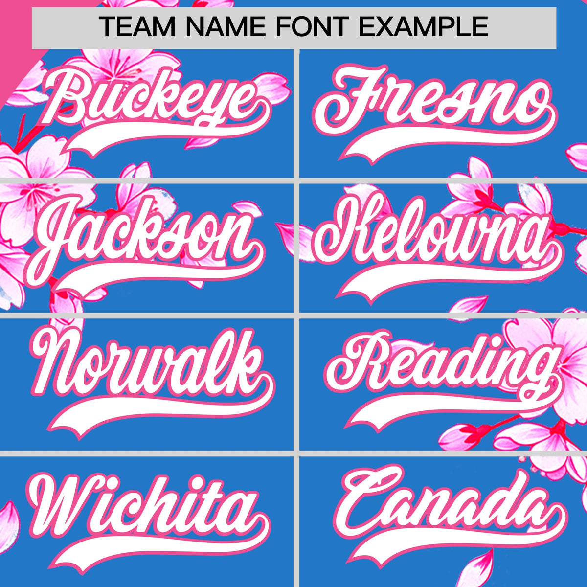 Custom Light Blue Pink White Cherry Blossoms Personalization Stretch Fabric T-shirt| KXKSHOP