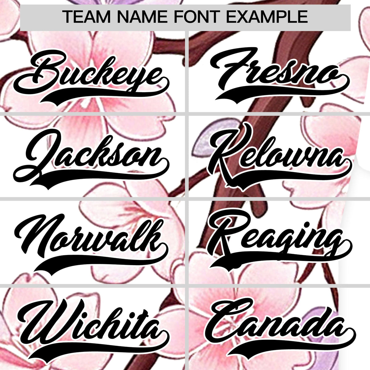 Custom White Black Cherry Blossoms Personalization Moisture-Wicking T-shirt| KXKSHOP