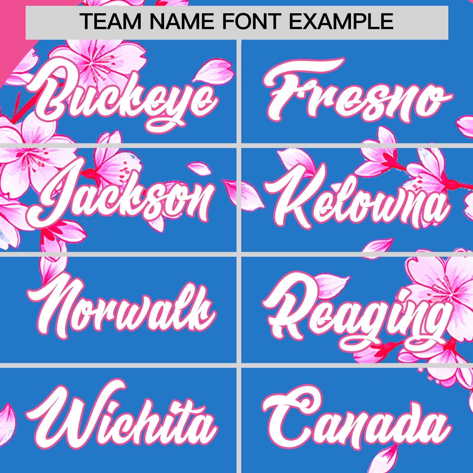 Custom Light Blue Pink White Cherry Blossoms Personalization Stretch Fabric T-shirt| KXKSHOP