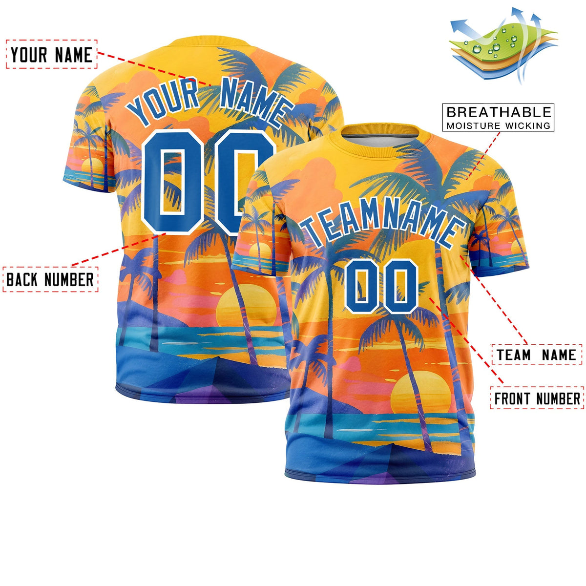 Custom Royal White Graffiti Pattern Hawaiian Style T-shirt| KXKSHOP