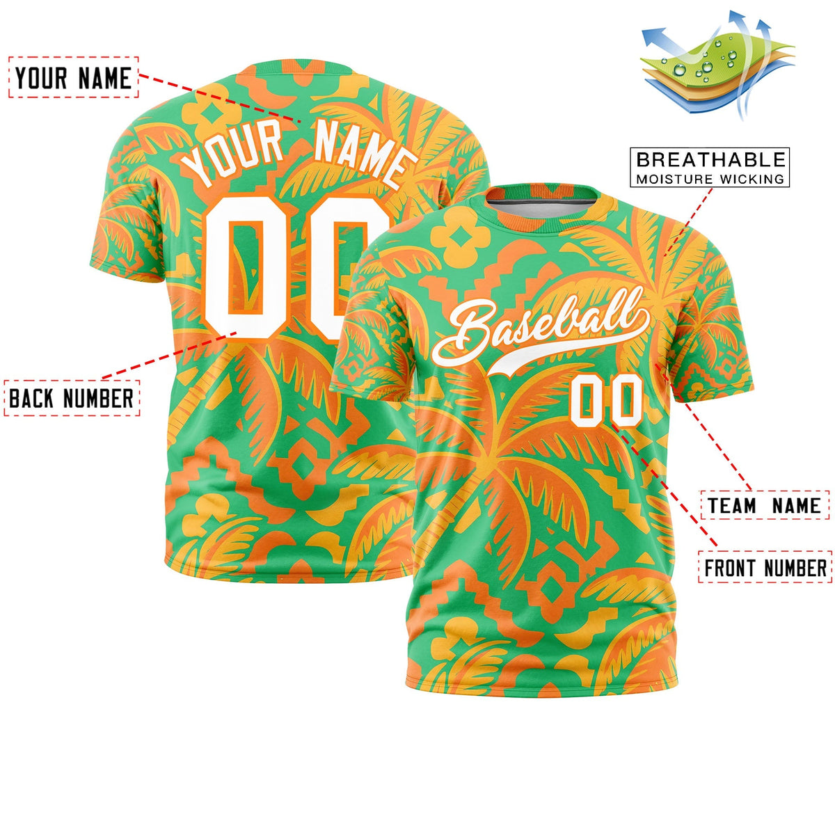 Custom White Orange Graffiti Pattern Hawaiian Style T-shirt| KXKSHOP