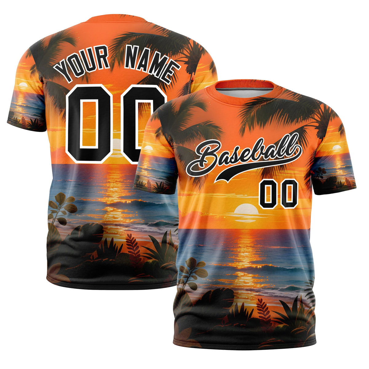 Custom Black White Graffiti Pattern Hawaiian Style T-shirt| KXKSHOP