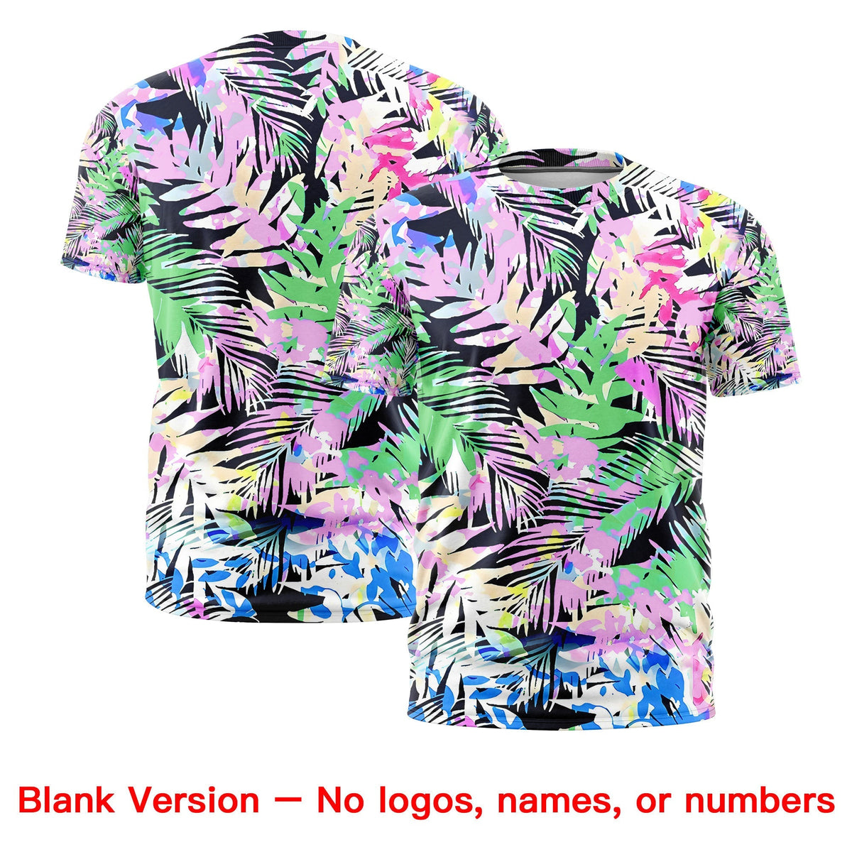 Custom Navy White Graffiti Pattern Hawaiian Style T-shirt| KXKSHOP